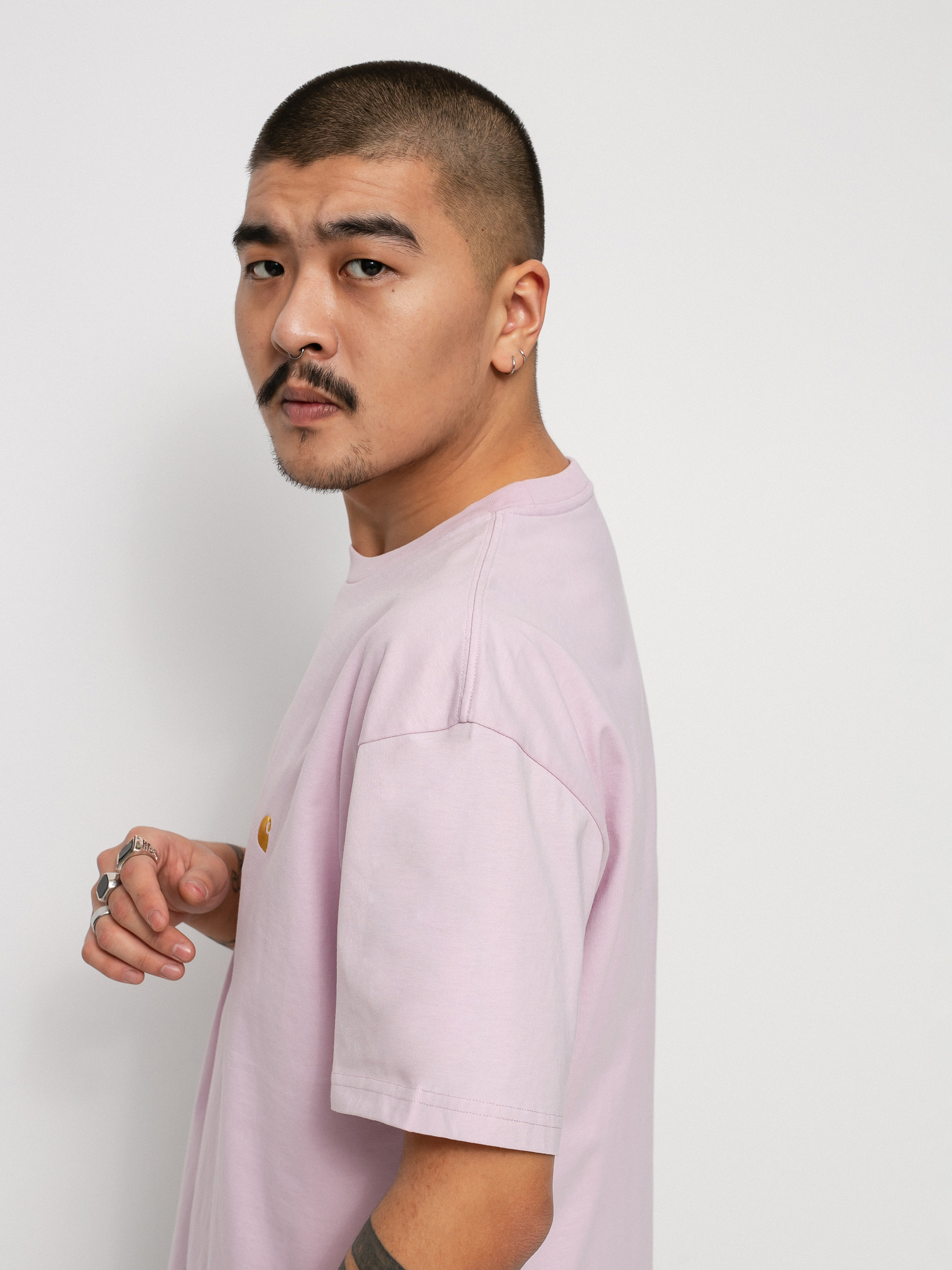 T-shirt Carhartt WIP Chase (pale quartz/gold)