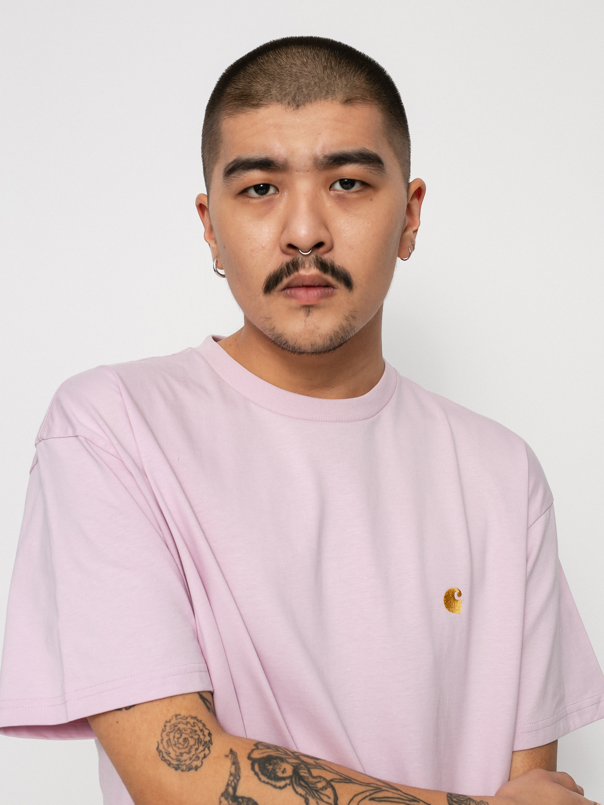 T-shirt Carhartt WIP Chase (pale quartz/gold)