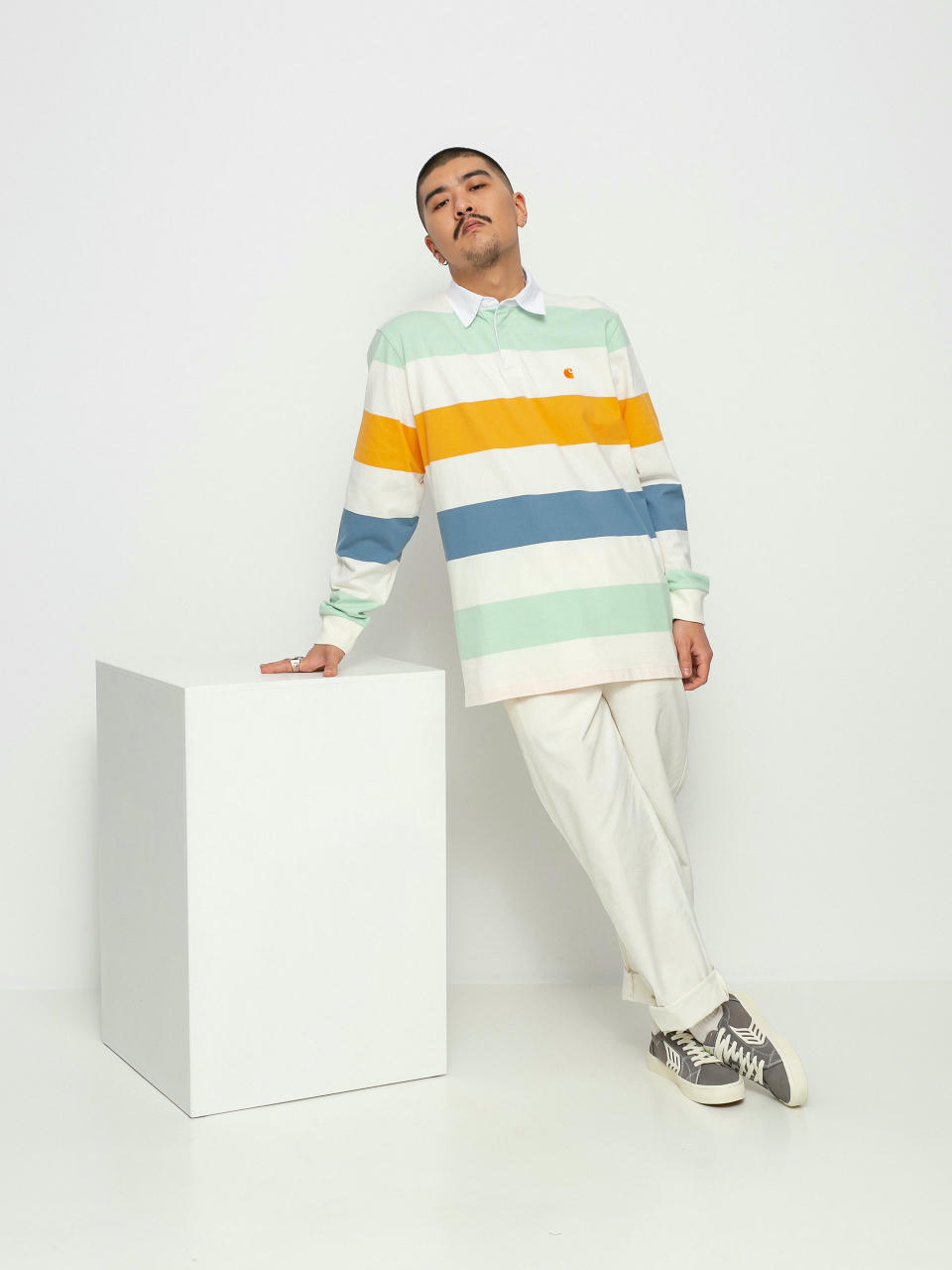 Longsleeve Carhartt WIP Henwick Rugby (henwick stripe/wax)