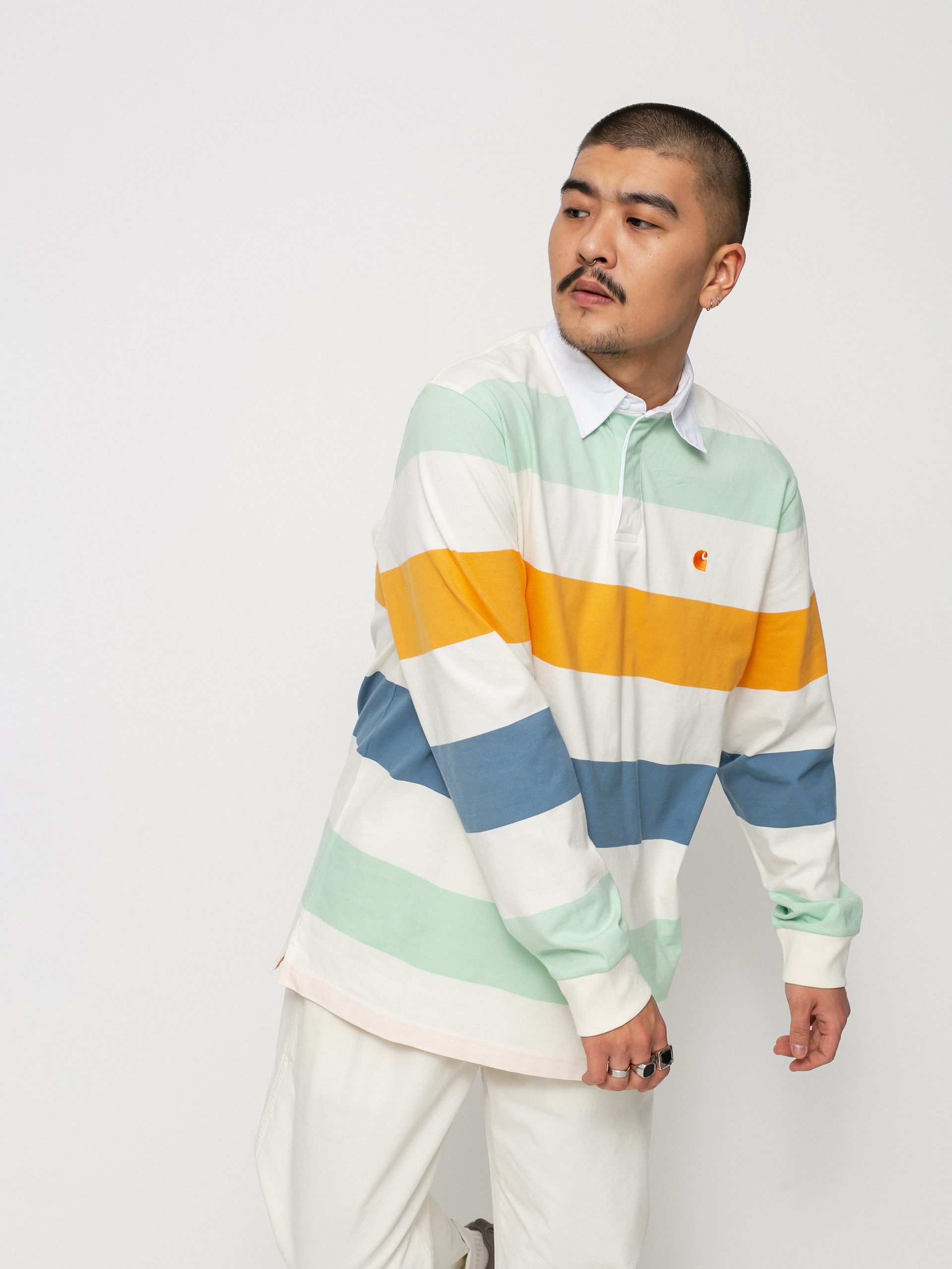 Longsleeve Carhartt WIP Henwick Rugby (henwick stripe/wax)
