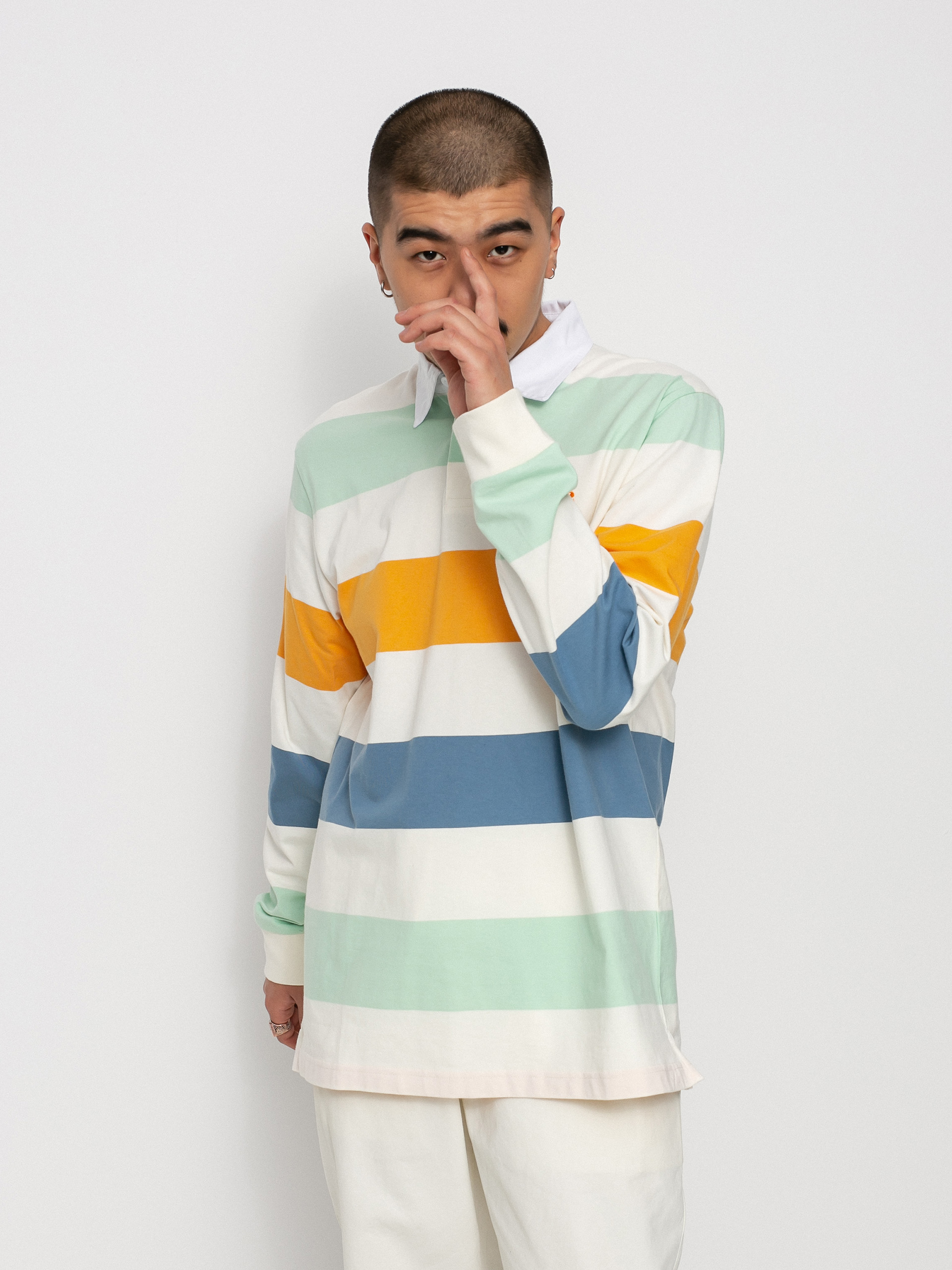Longsleeve Carhartt WIP Henwick Rugby (henwick stripe/wax)
