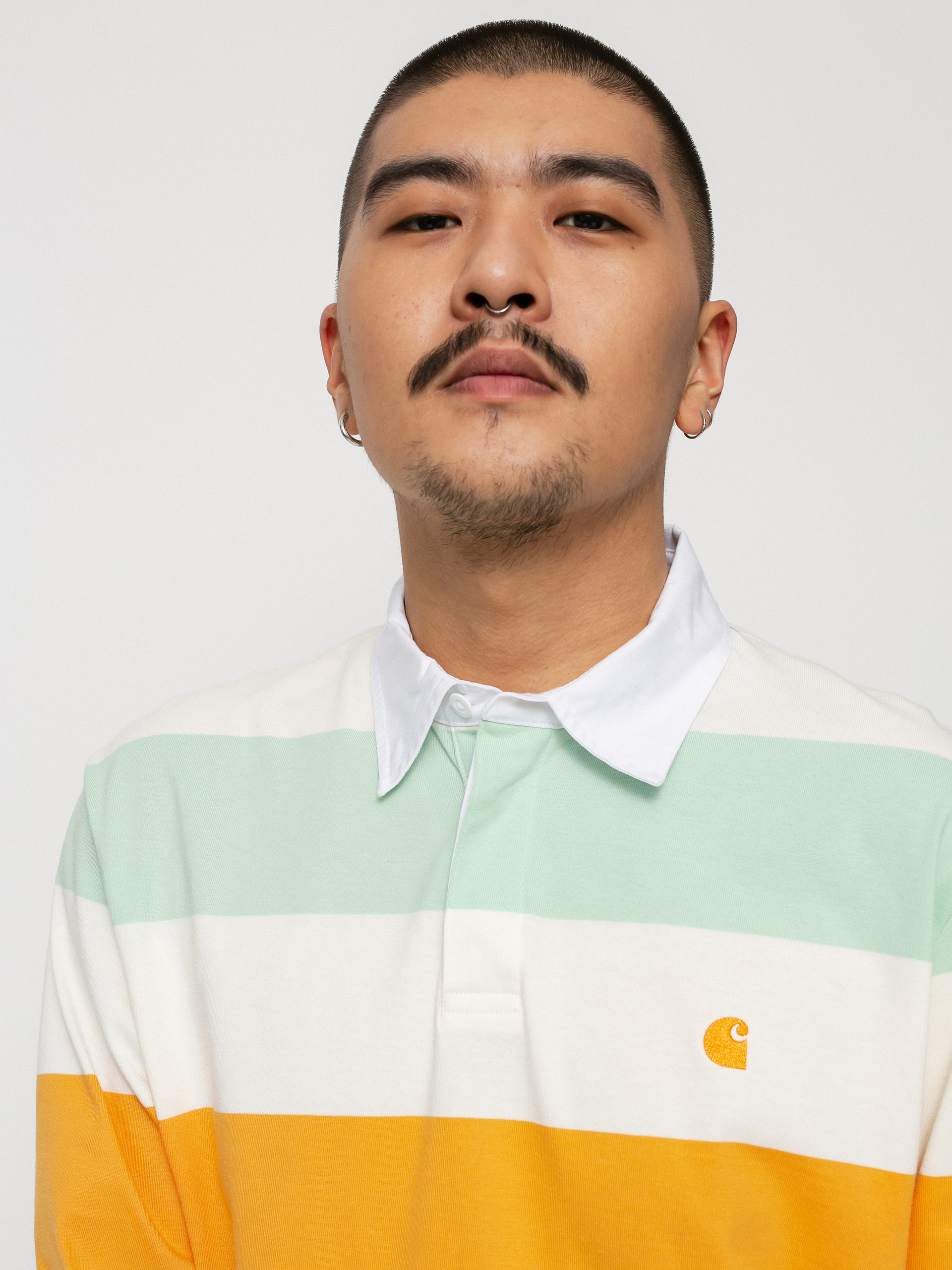 Longsleeve Carhartt WIP Henwick Rugby (henwick stripe/wax)