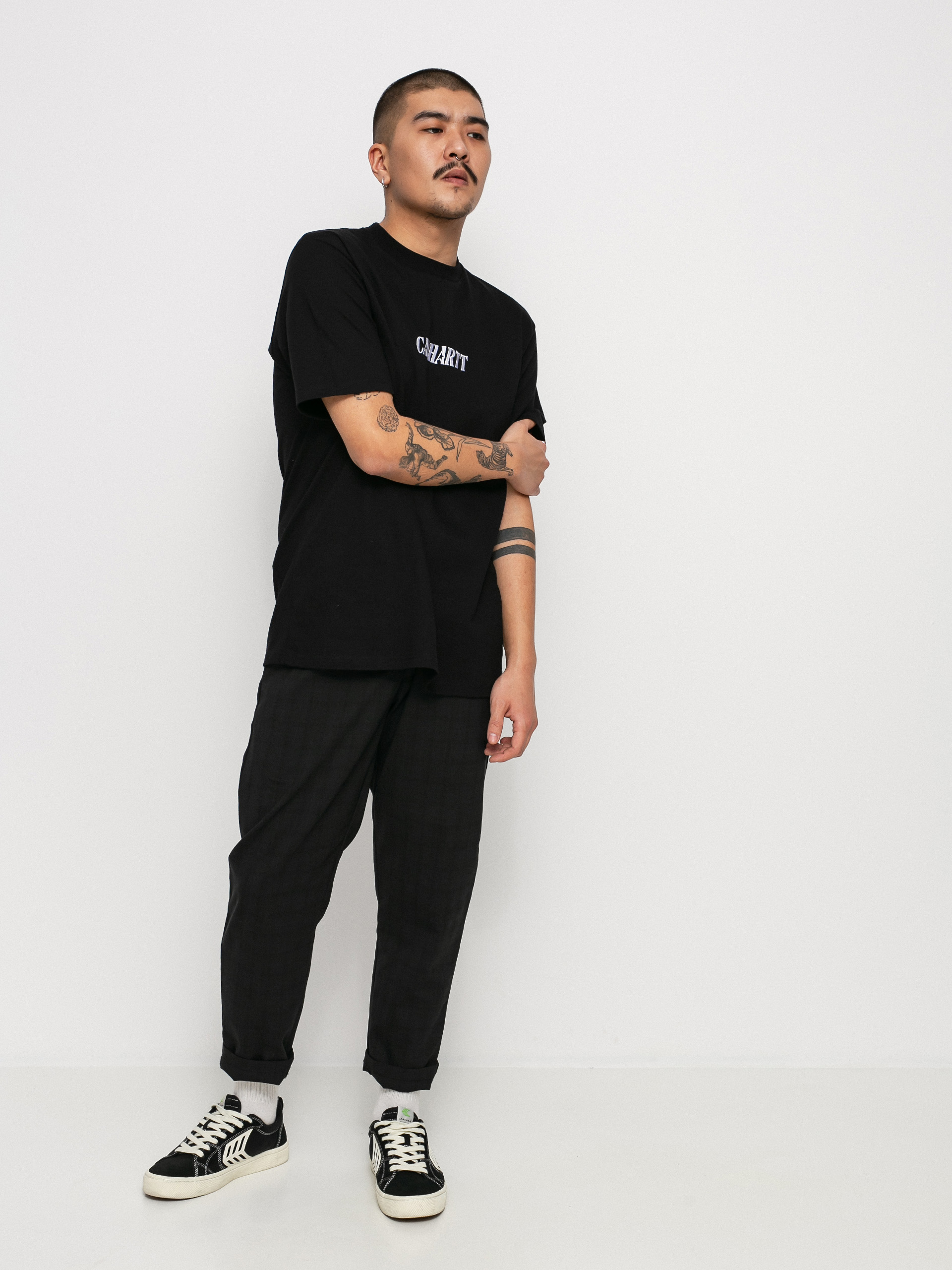 T-shirt Carhartt WIP Multi Star Script (black/white)