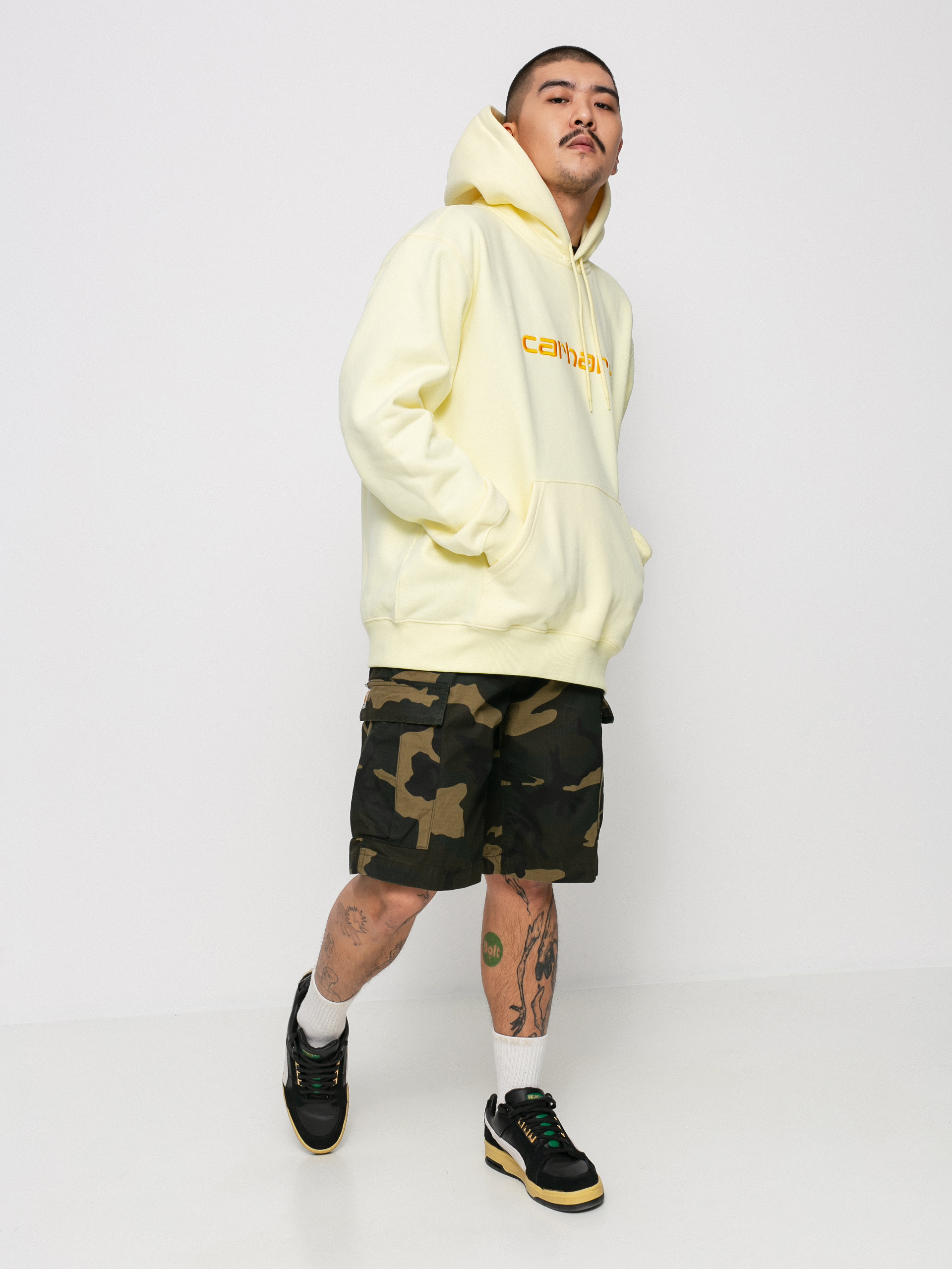 Bluza z kapturem Carhartt WIP Carhartt HD (soft yellow/popsicle)