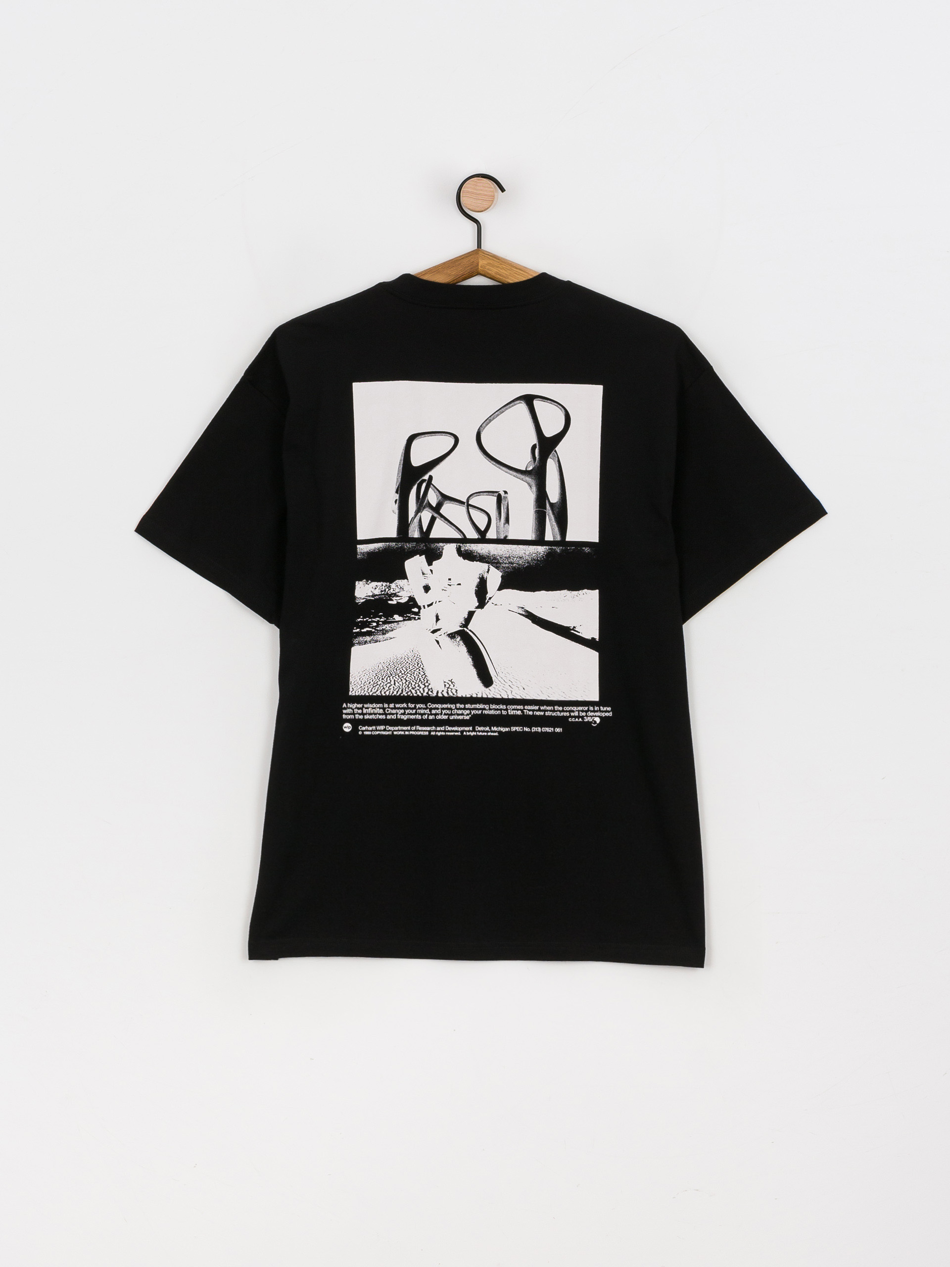 T-shirt Carhartt WIP Structures (black/white)