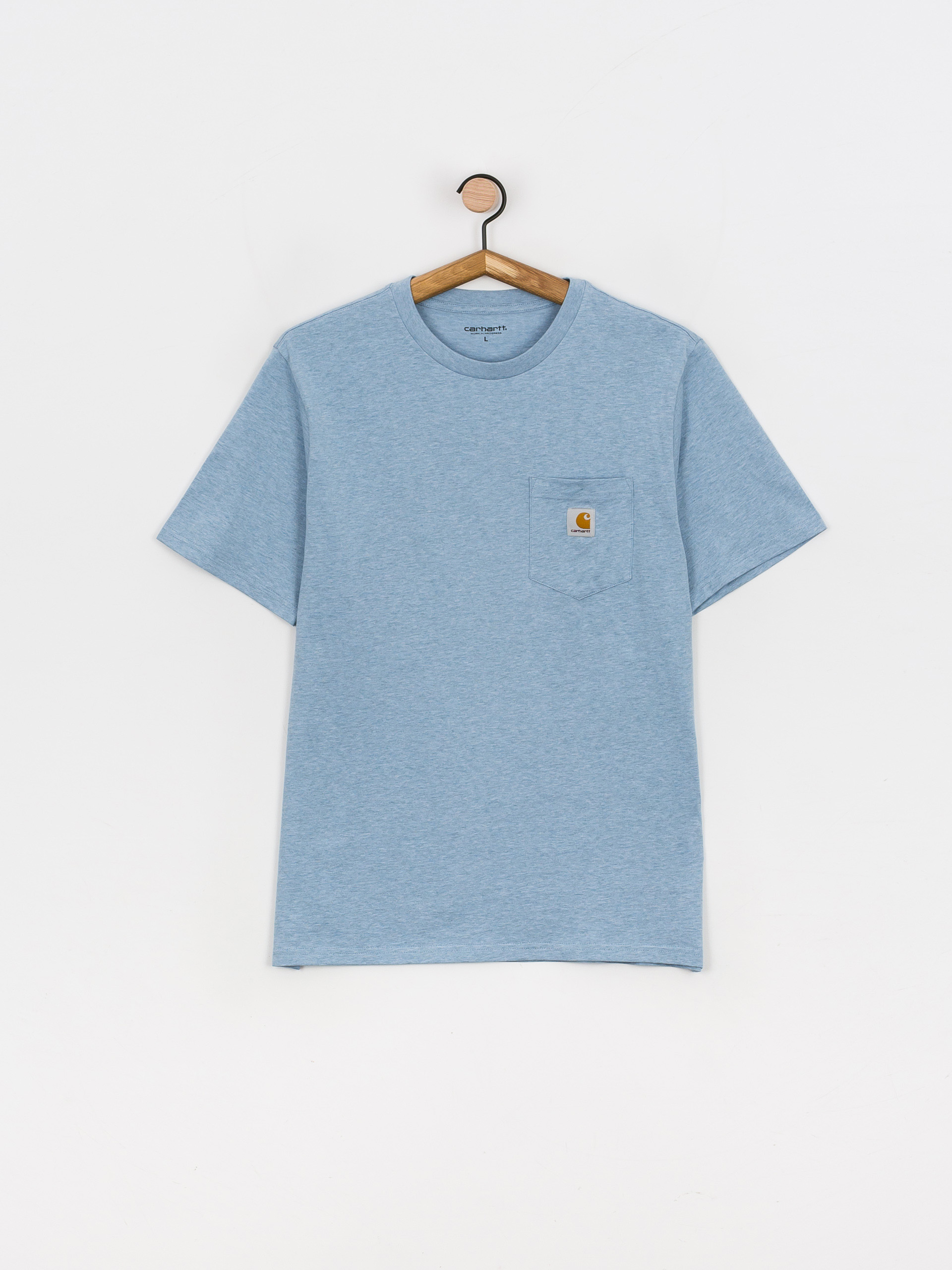 T-shirt Carhartt WIP Pocket (frosted blue heather)