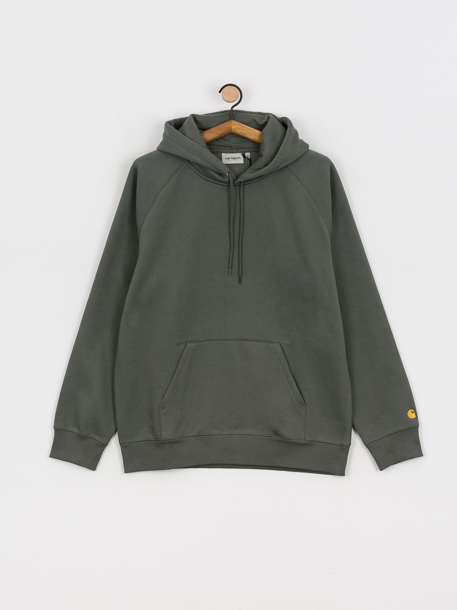 Bluza z kapturem Carhartt WIP Chase HD (thyme/gold)