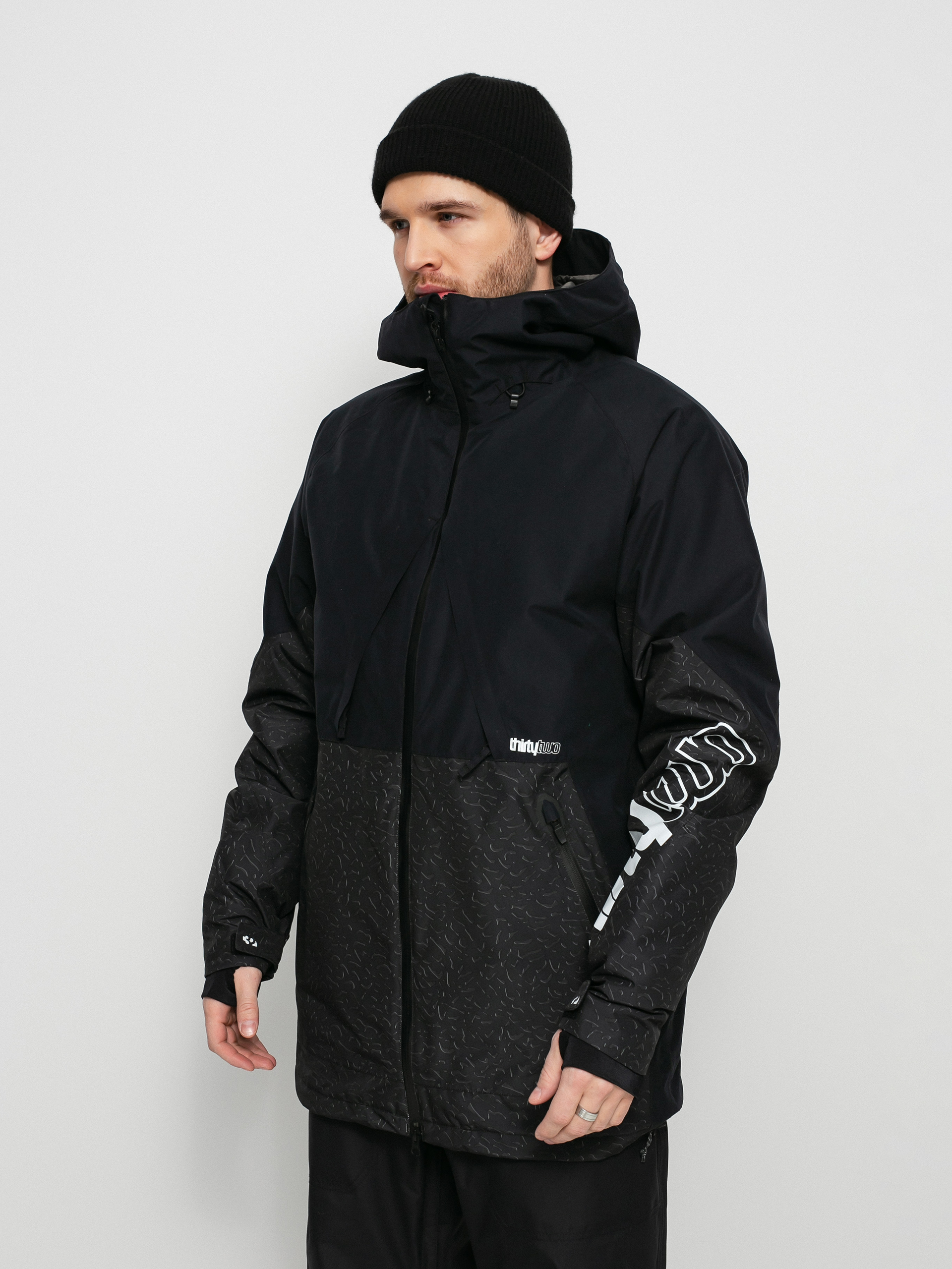 Męska Kurtka snowboardowa ThirtyTwo Lashed Insulated Jacket (black/print)