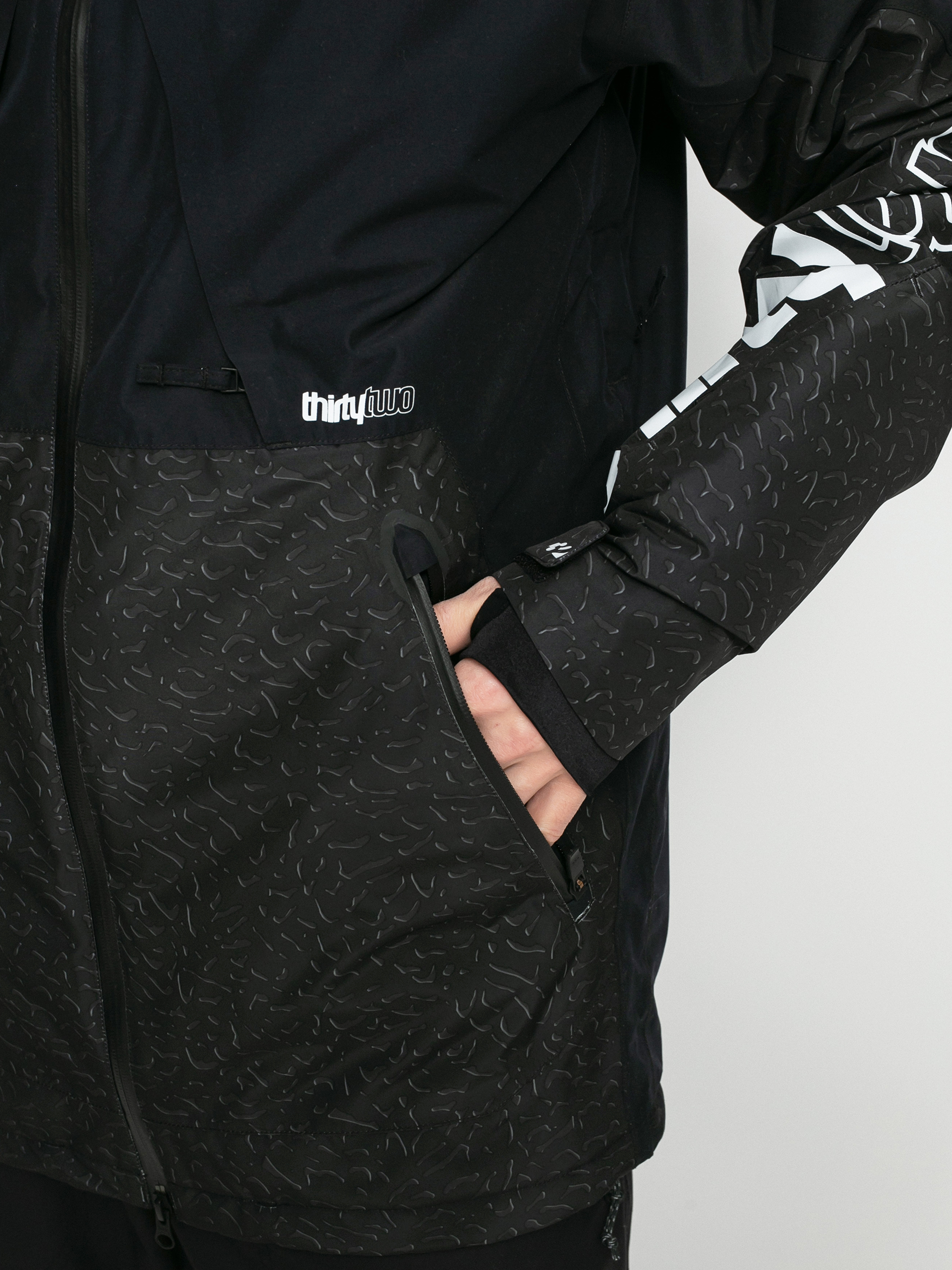 Męska Kurtka snowboardowa ThirtyTwo Lashed Insulated Jacket (black/print)