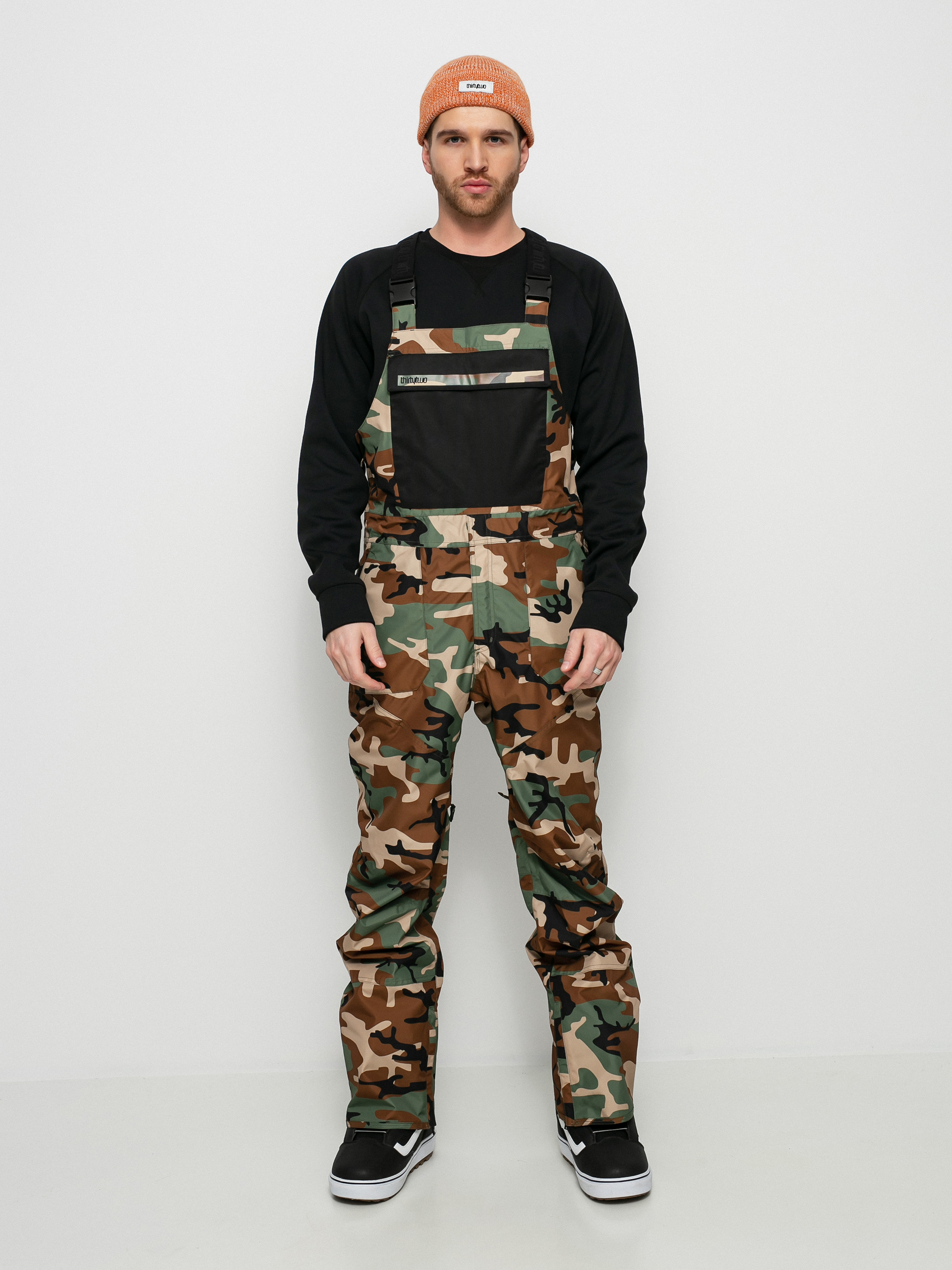 Męskie Spodnie snowboardowe ThirtyTwo Basement Bib (camo)