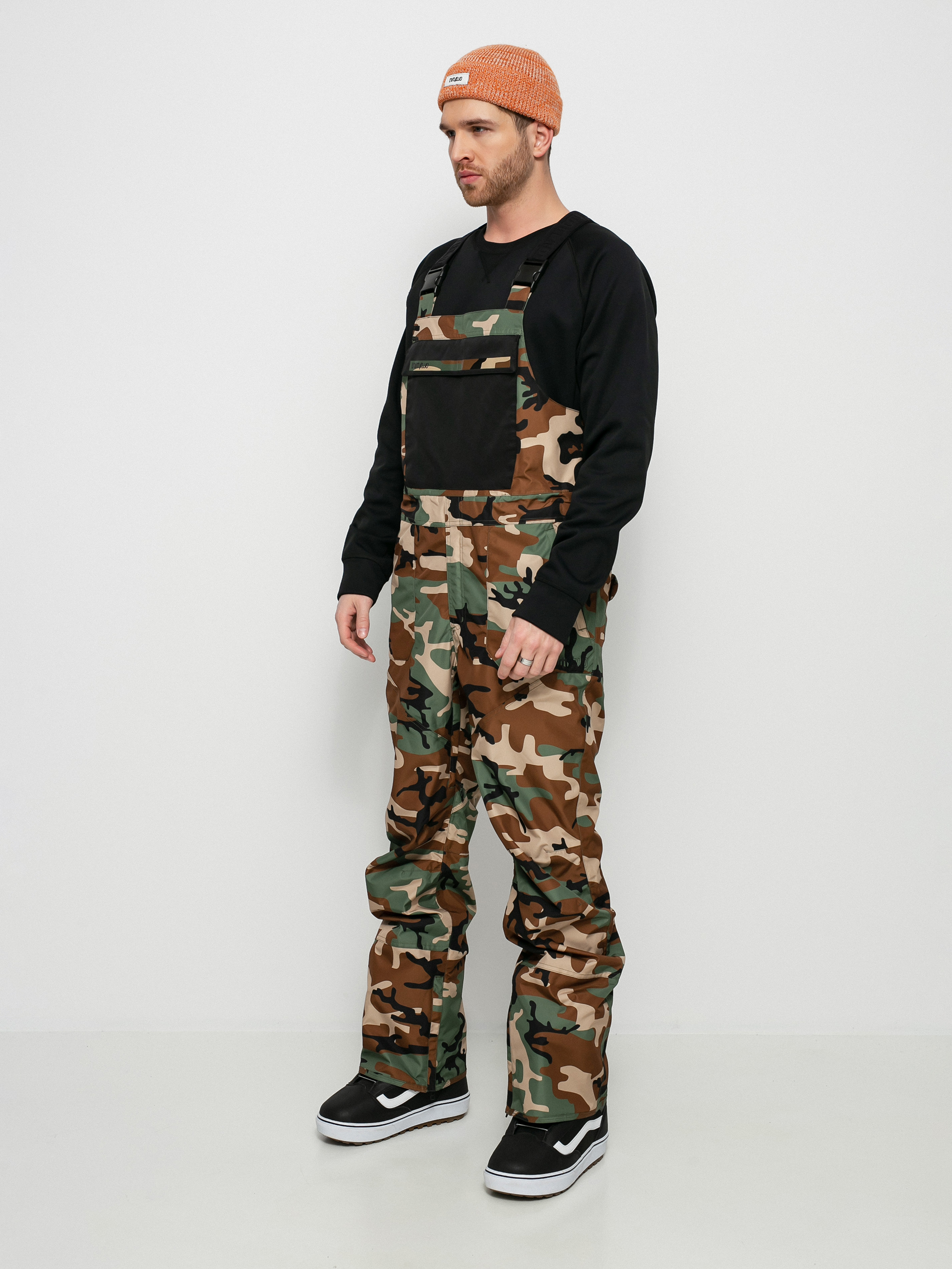Męskie Spodnie snowboardowe ThirtyTwo Basement Bib (camo)
