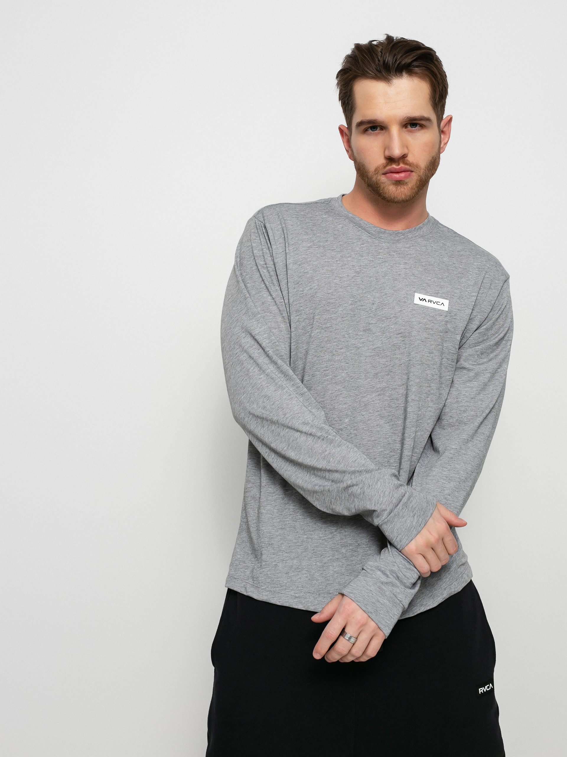 Longsleeve RVCA Icon (heather grey)