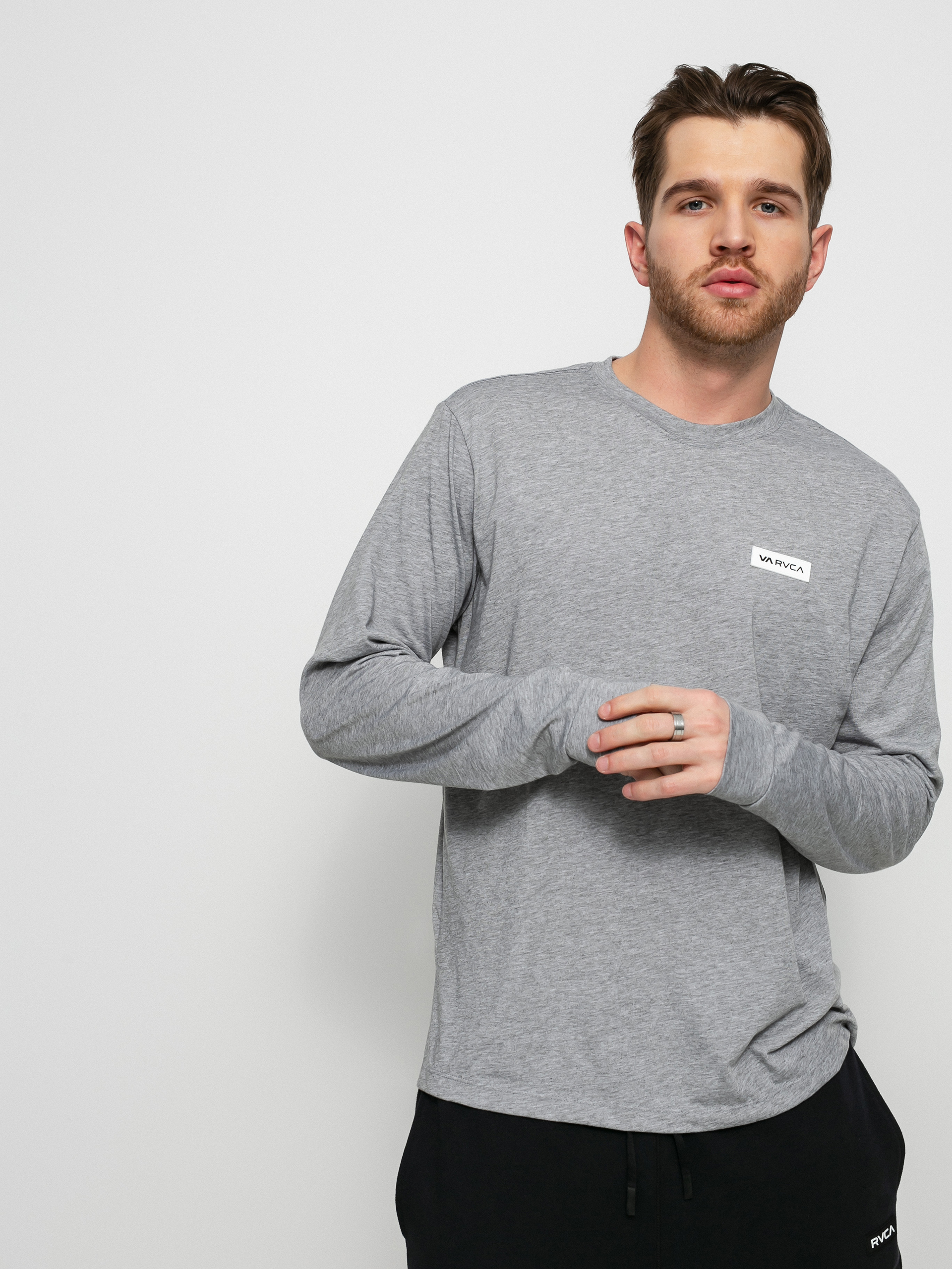 Longsleeve RVCA Icon (heather grey)