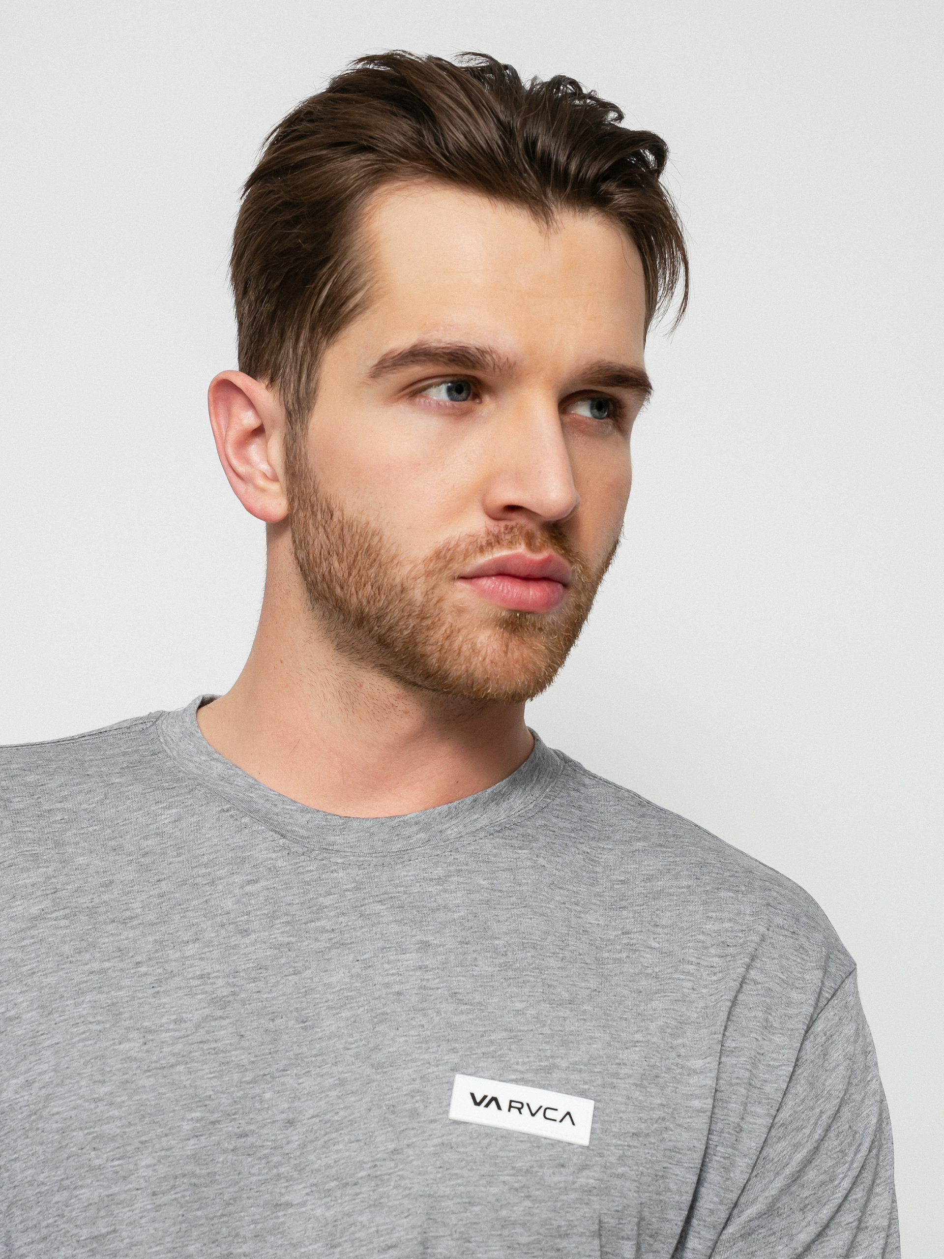 Longsleeve RVCA Icon (heather grey)