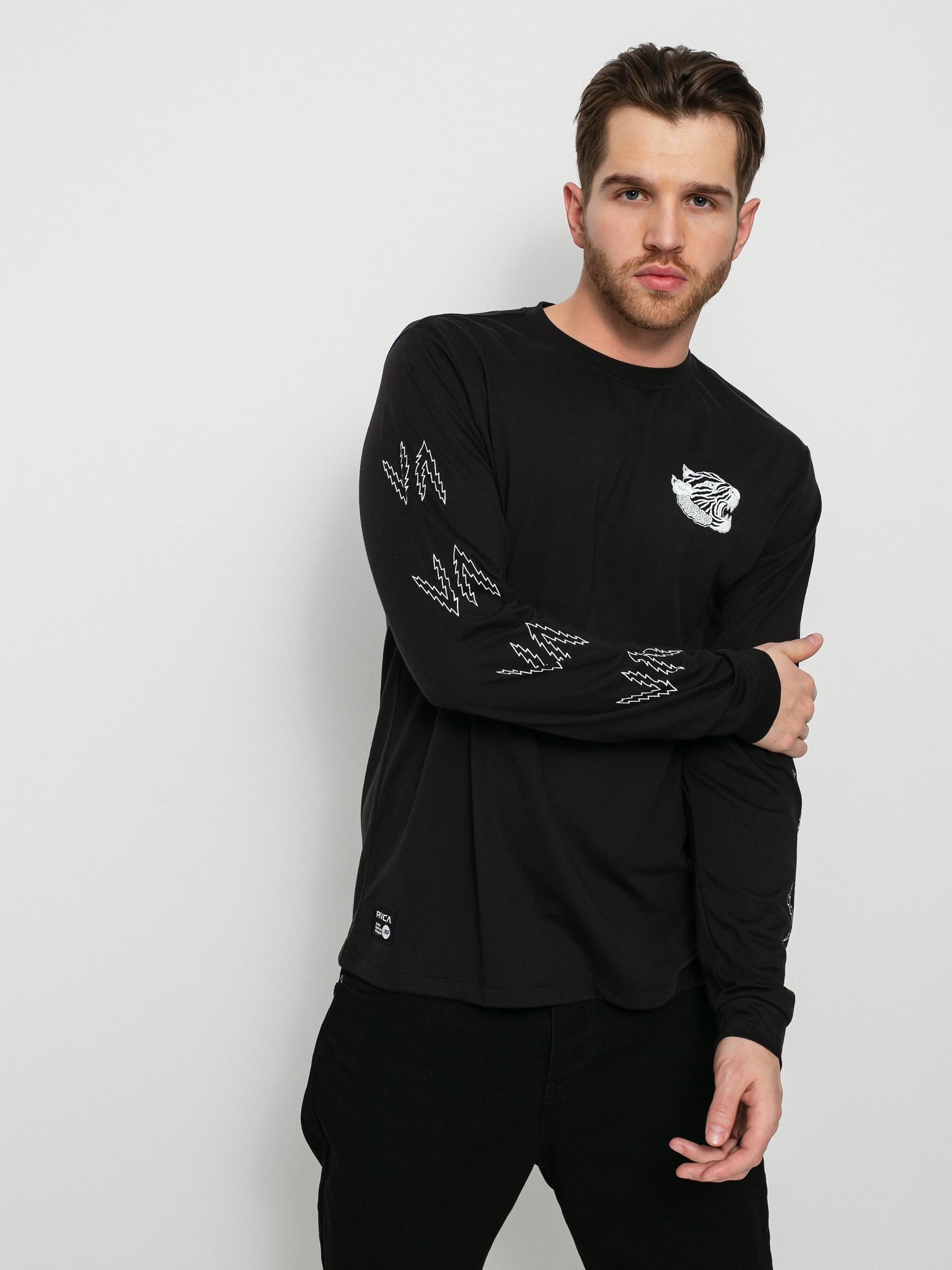 Longsleeve RVCA Leines Banner (black)