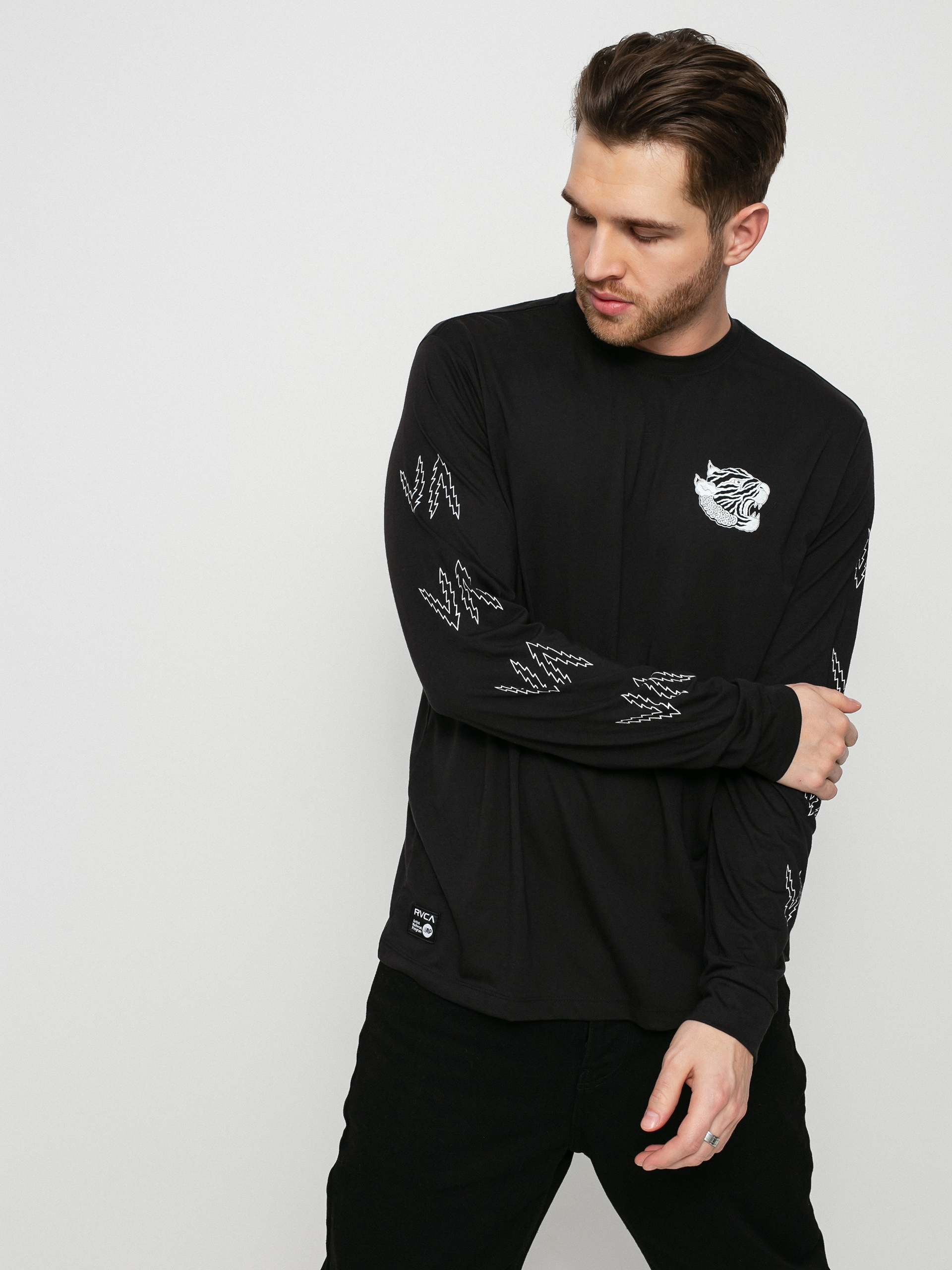Longsleeve RVCA Leines Banner (black)