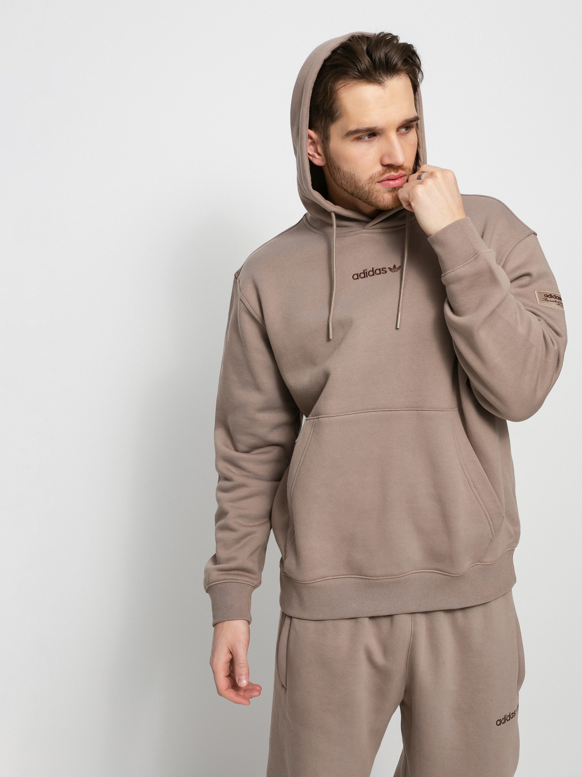 Bluza z kapturem adidas Originals TRF Linear HD (chalky brown)