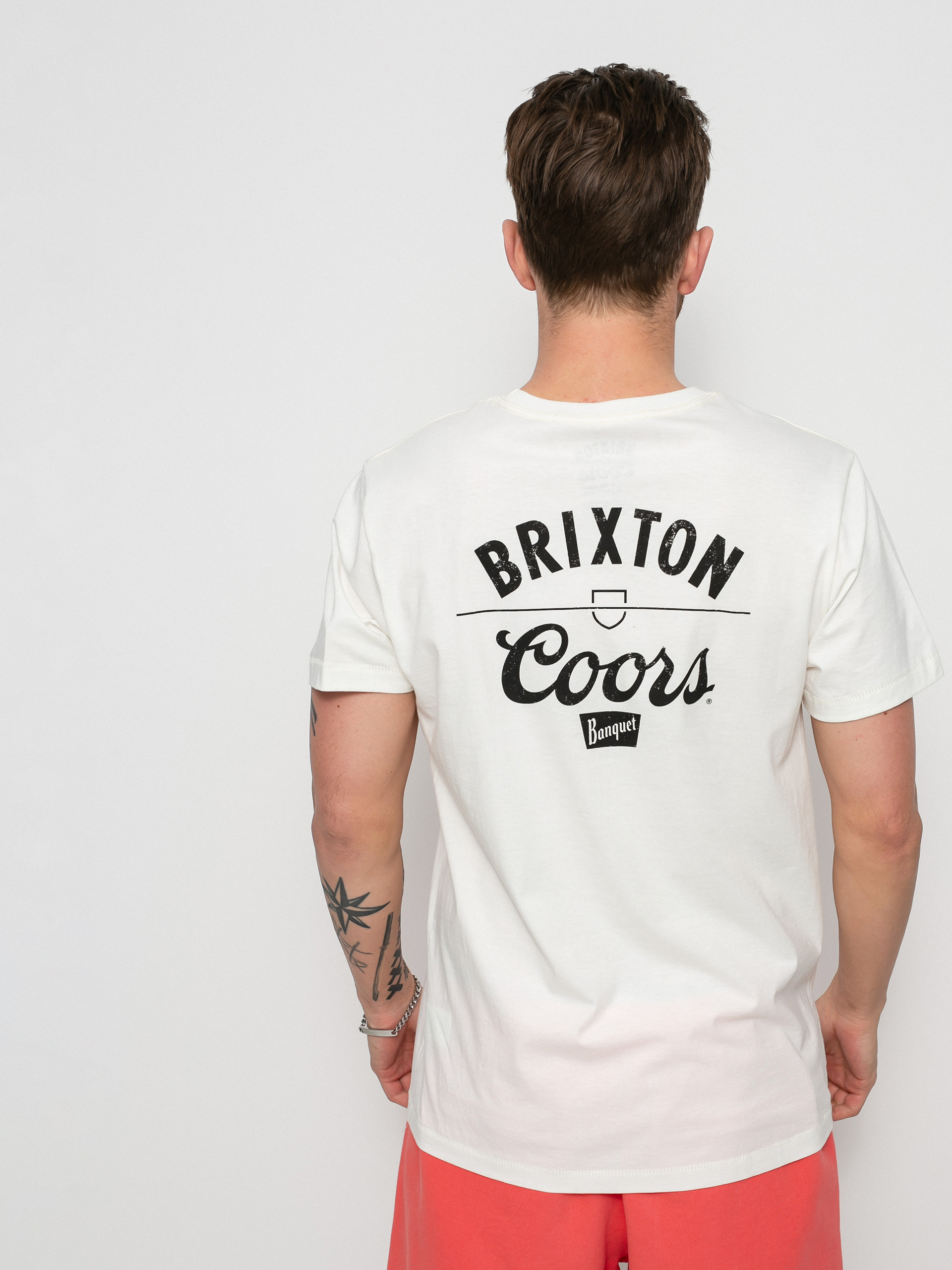 T-shirt Brixton Coors Labor Tlrt (off white)