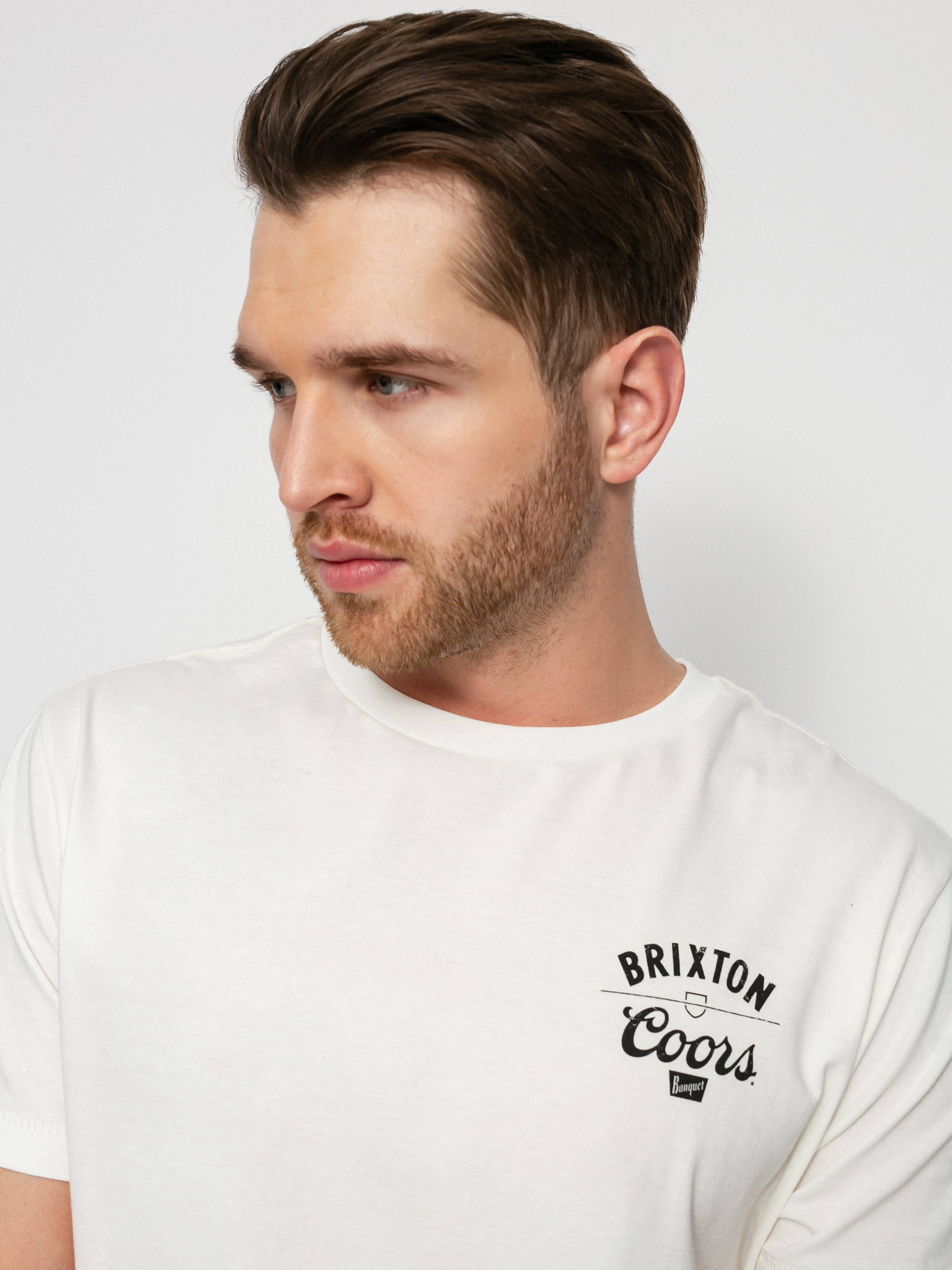 T-shirt Brixton Coors Labor Tlrt (off white)