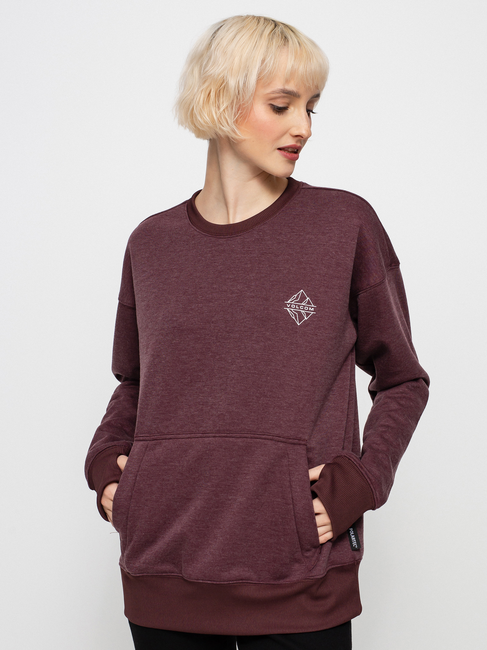Bluza Volcom Polartec Crew Wmn (merlot)