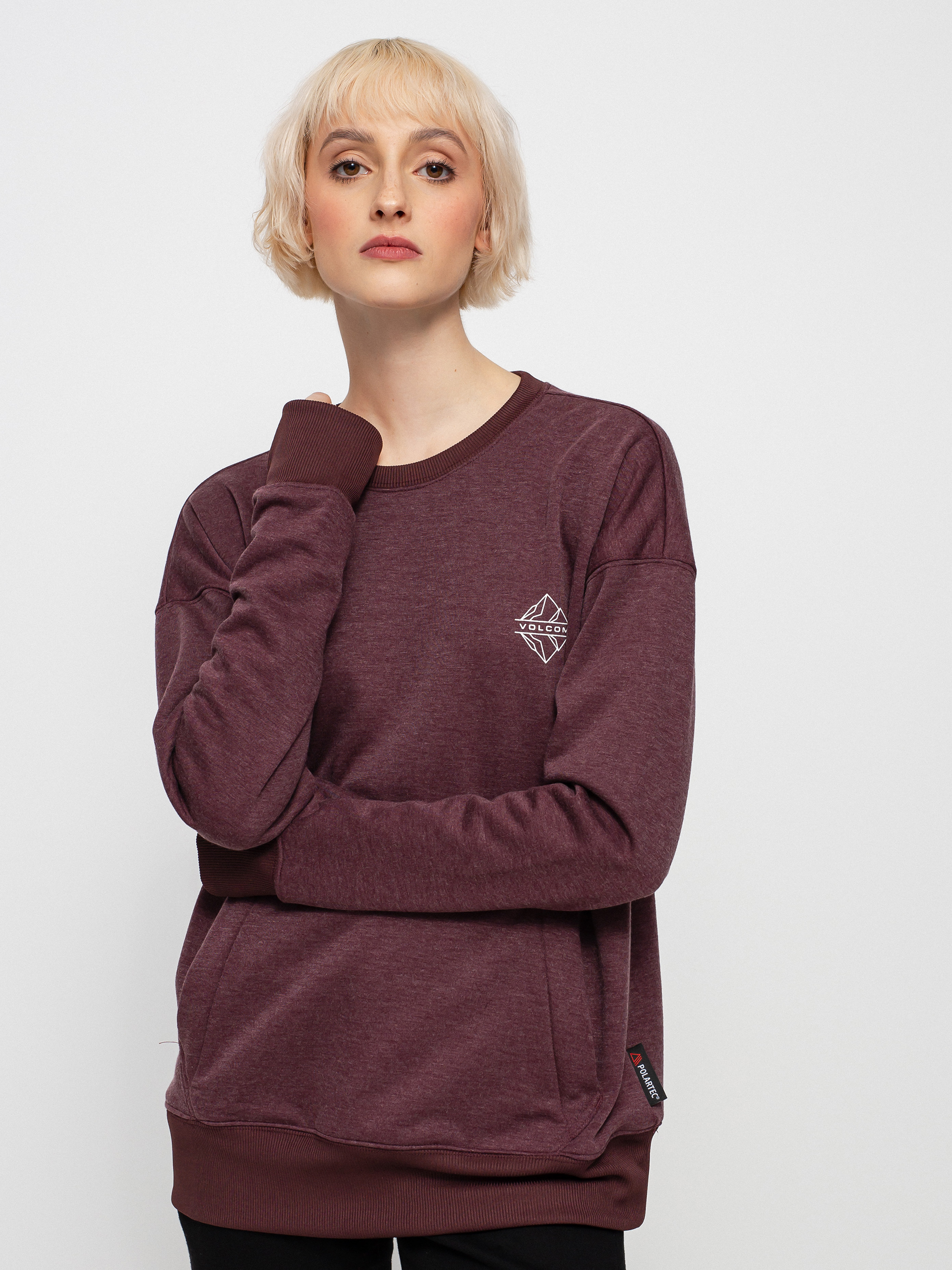 Bluza Volcom Polartec Crew Wmn (merlot)