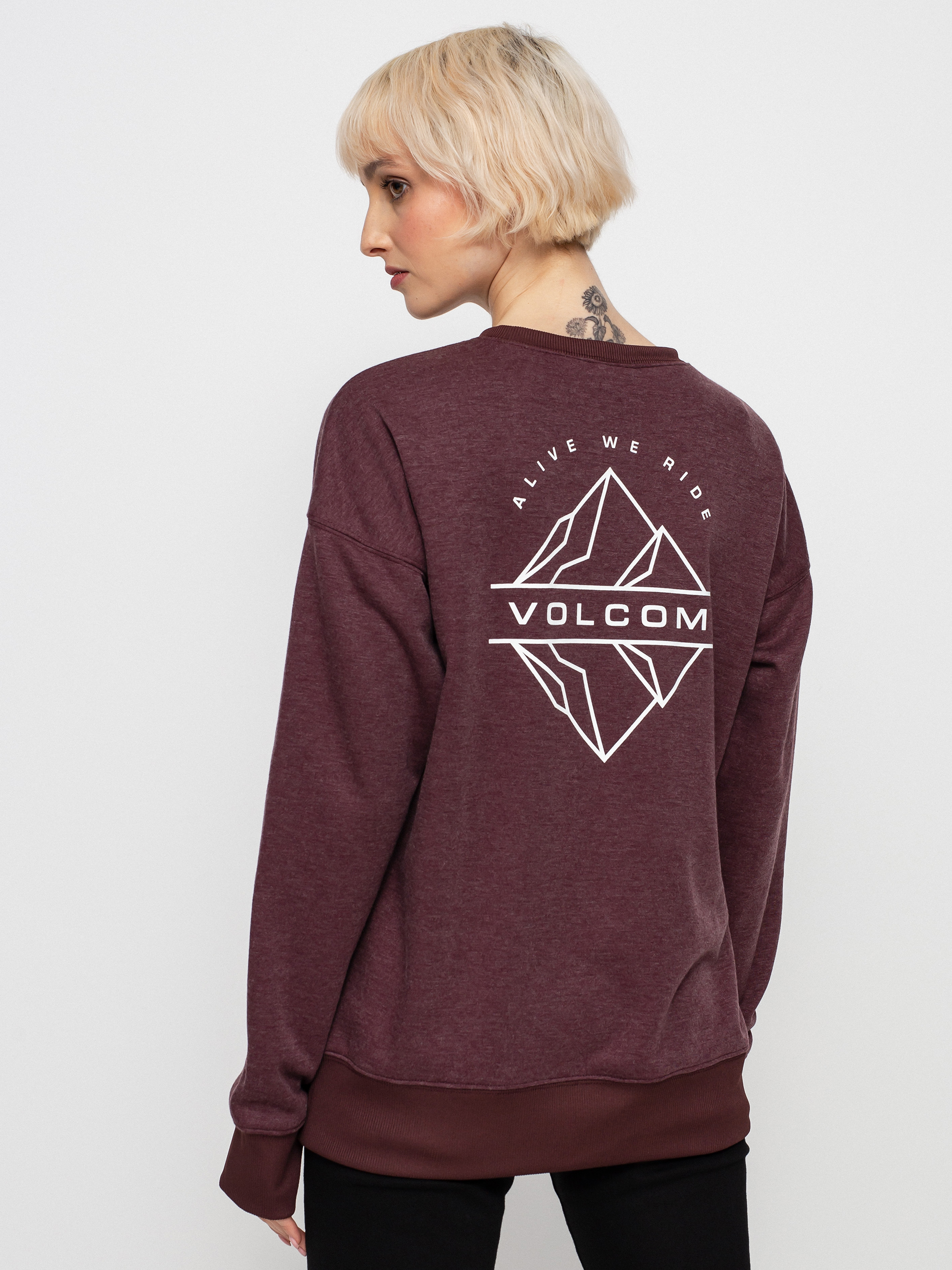 Bluza Volcom Polartec Crew Wmn (merlot)