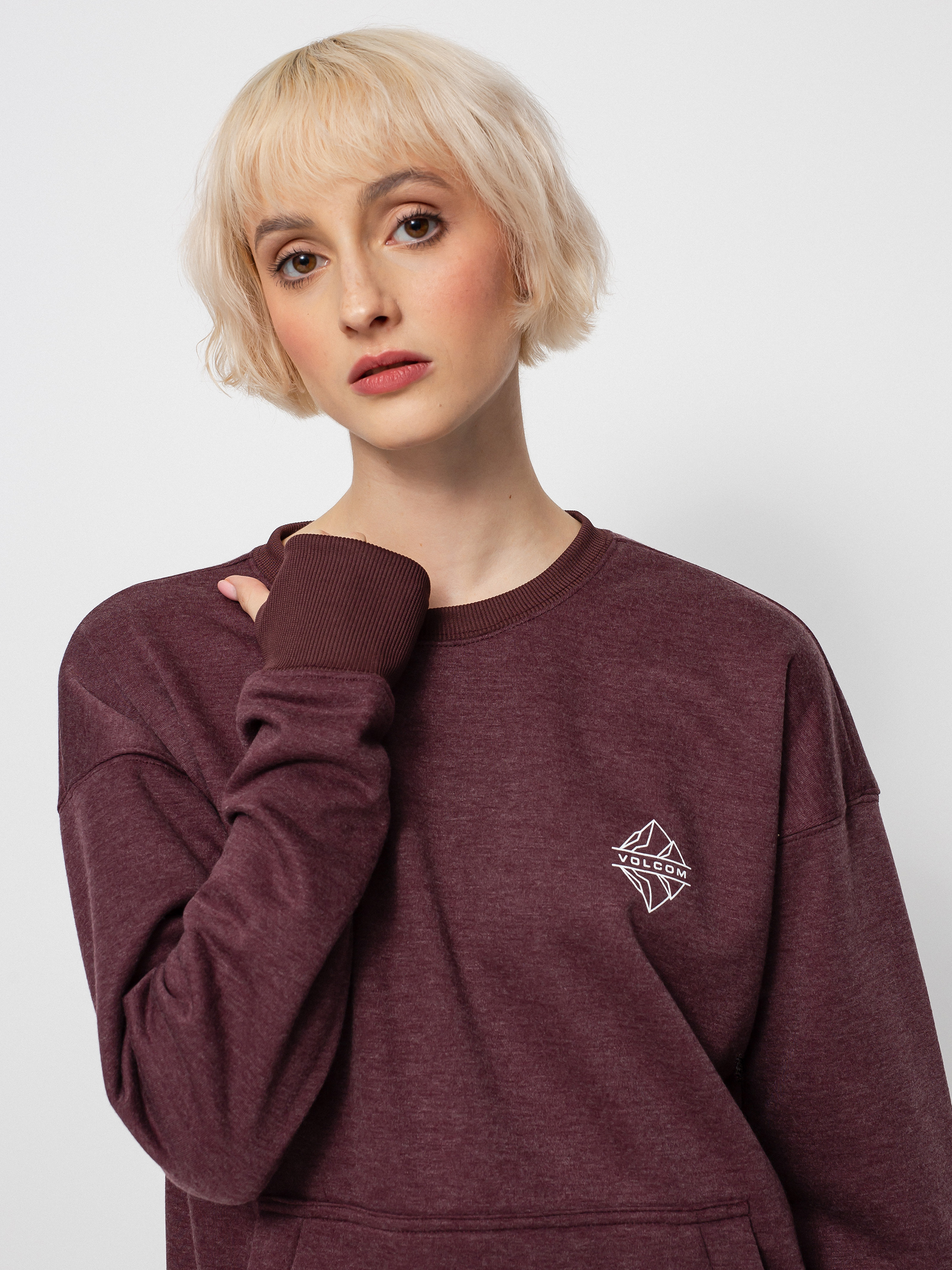 Bluza Volcom Polartec Crew Wmn (merlot)