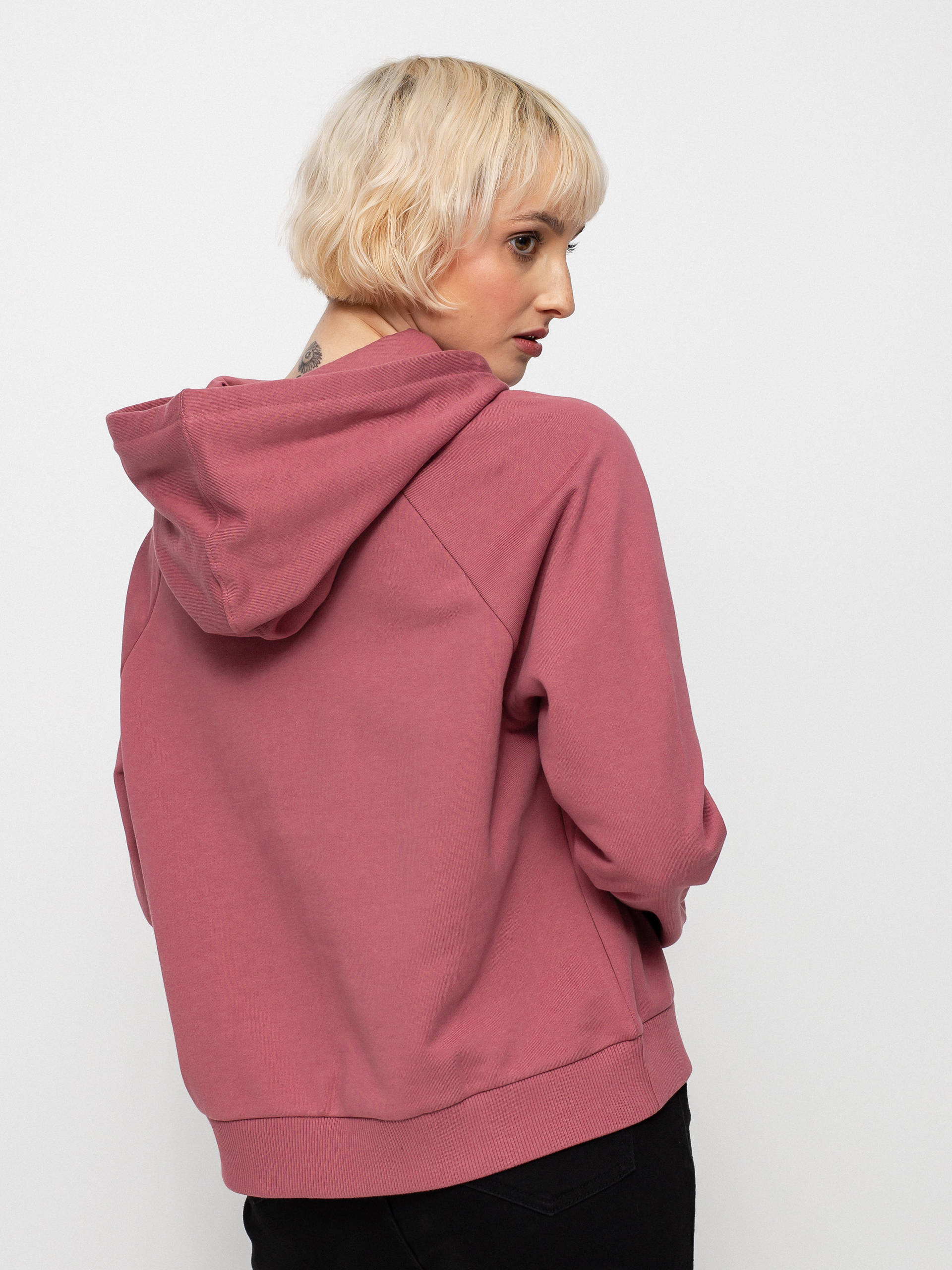 Bluza z kapturem Vans Flying V Boxy HD Wmn (deco rose)