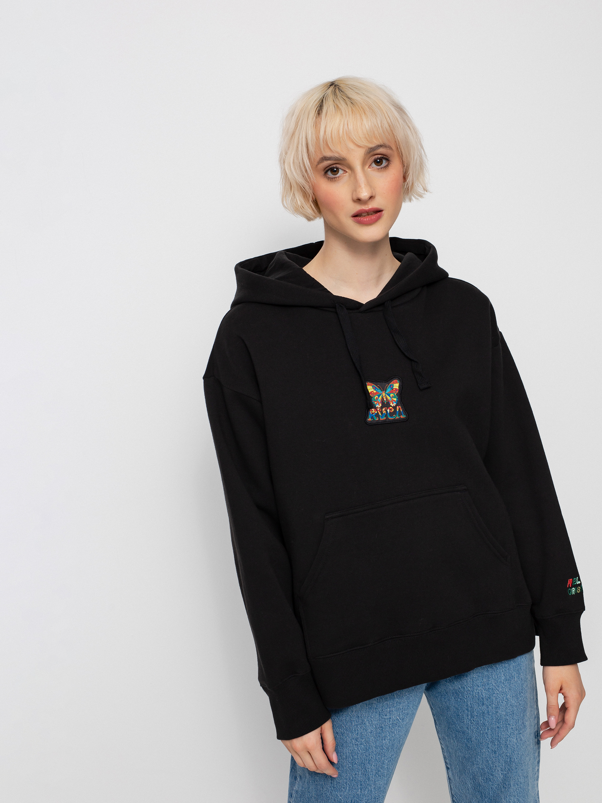 Bluza z kapturem RVCA Mel G HD Wmn (pirate black)