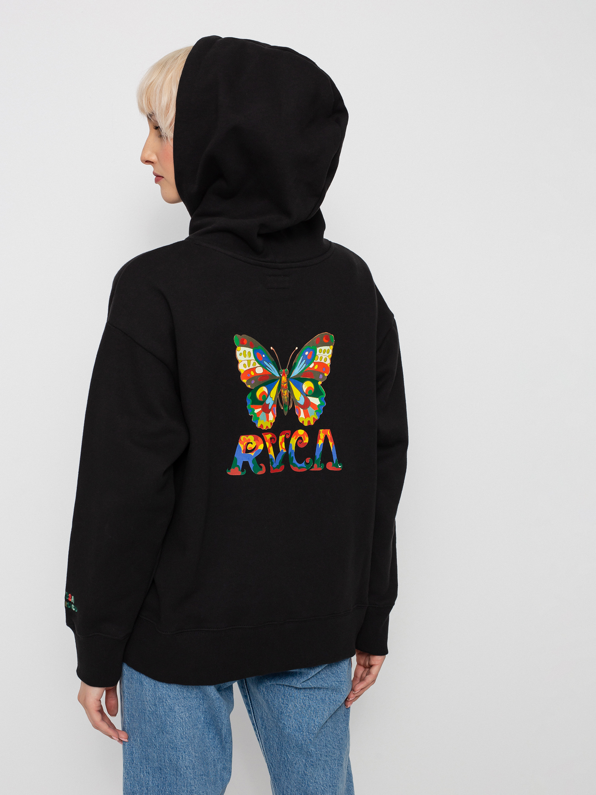 Bluza z kapturem RVCA Mel G HD Wmn (pirate black)
