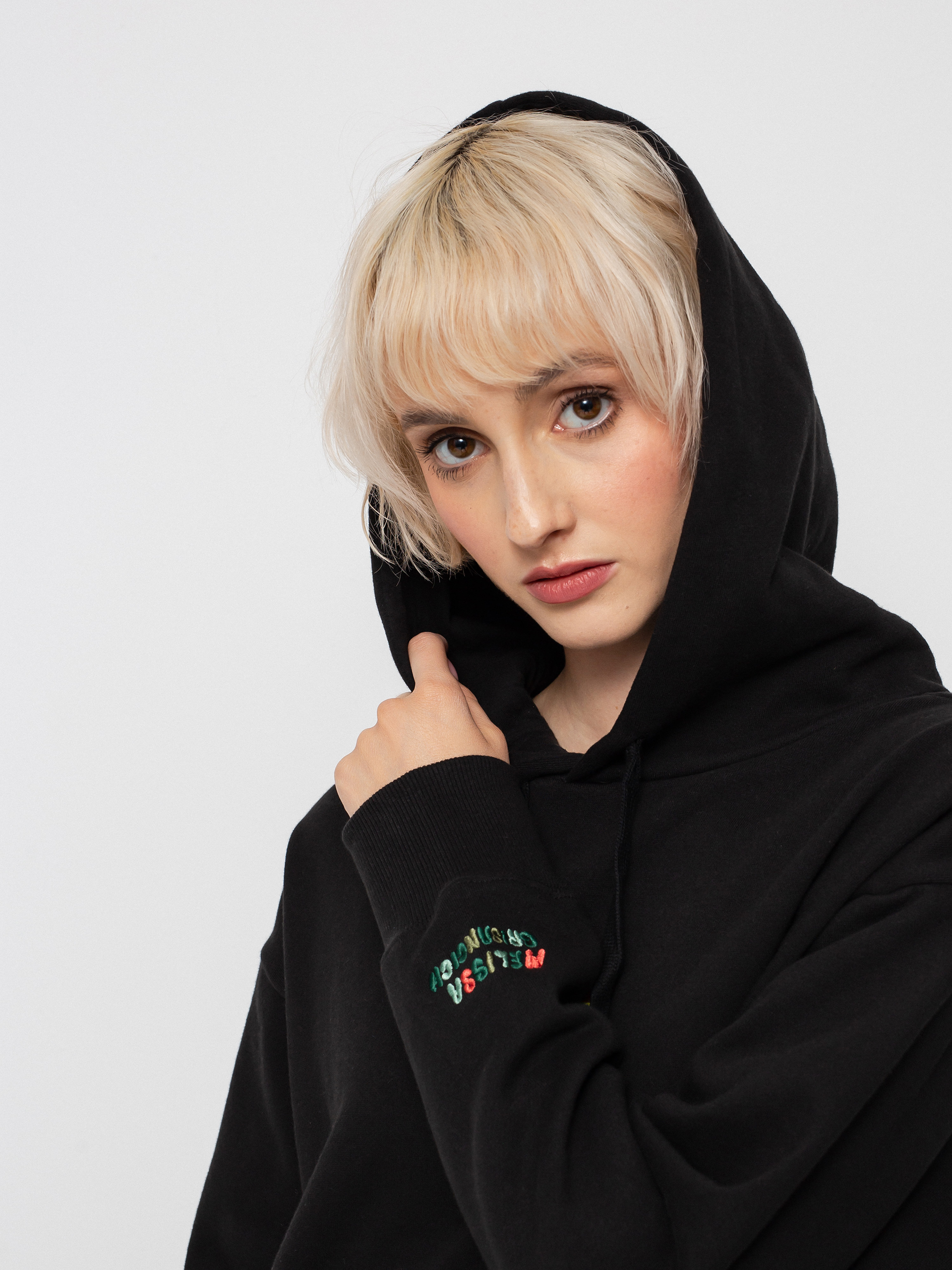 Bluza z kapturem RVCA Mel G HD Wmn (pirate black)