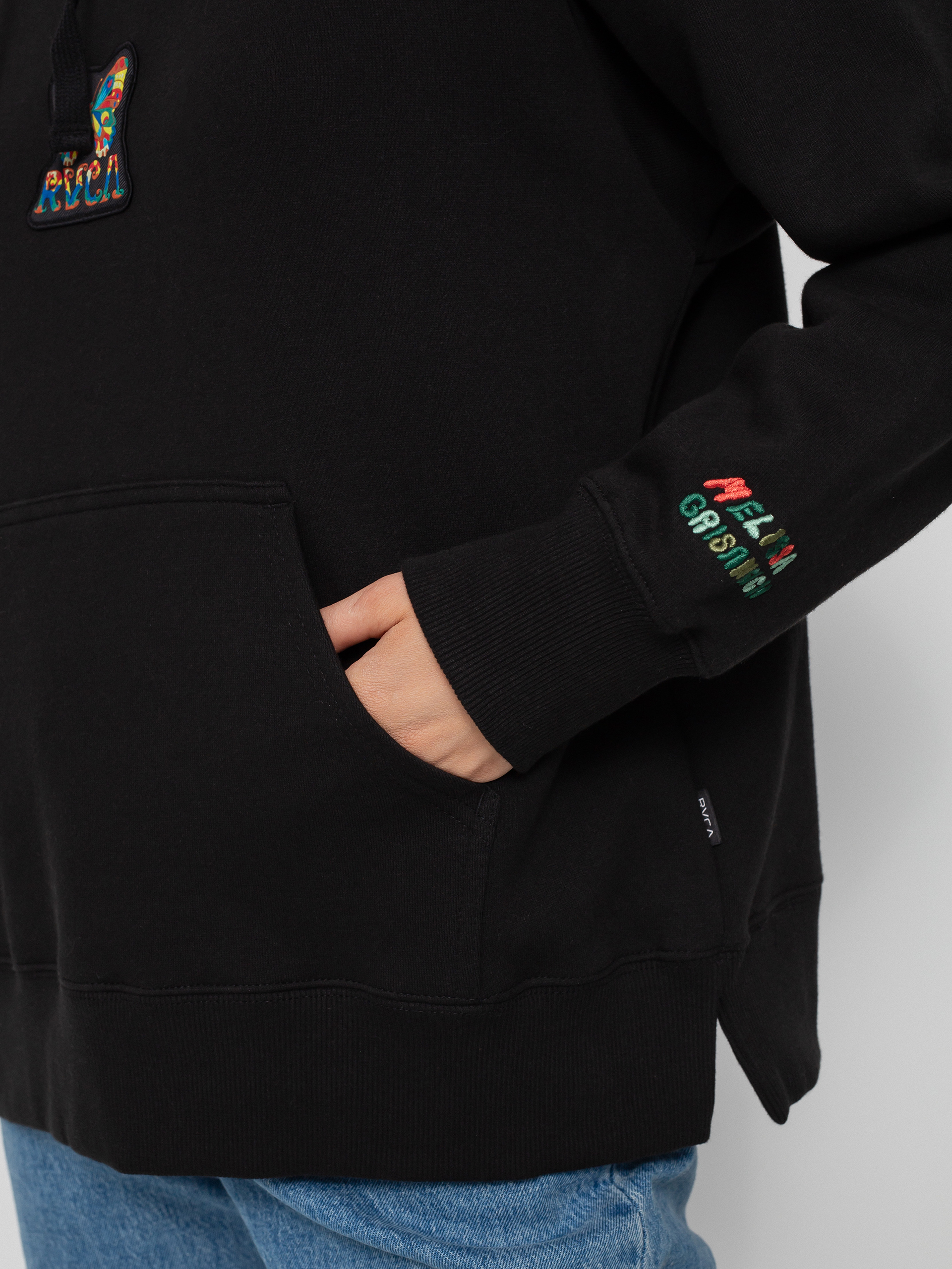 Bluza z kapturem RVCA Mel G HD Wmn (pirate black)