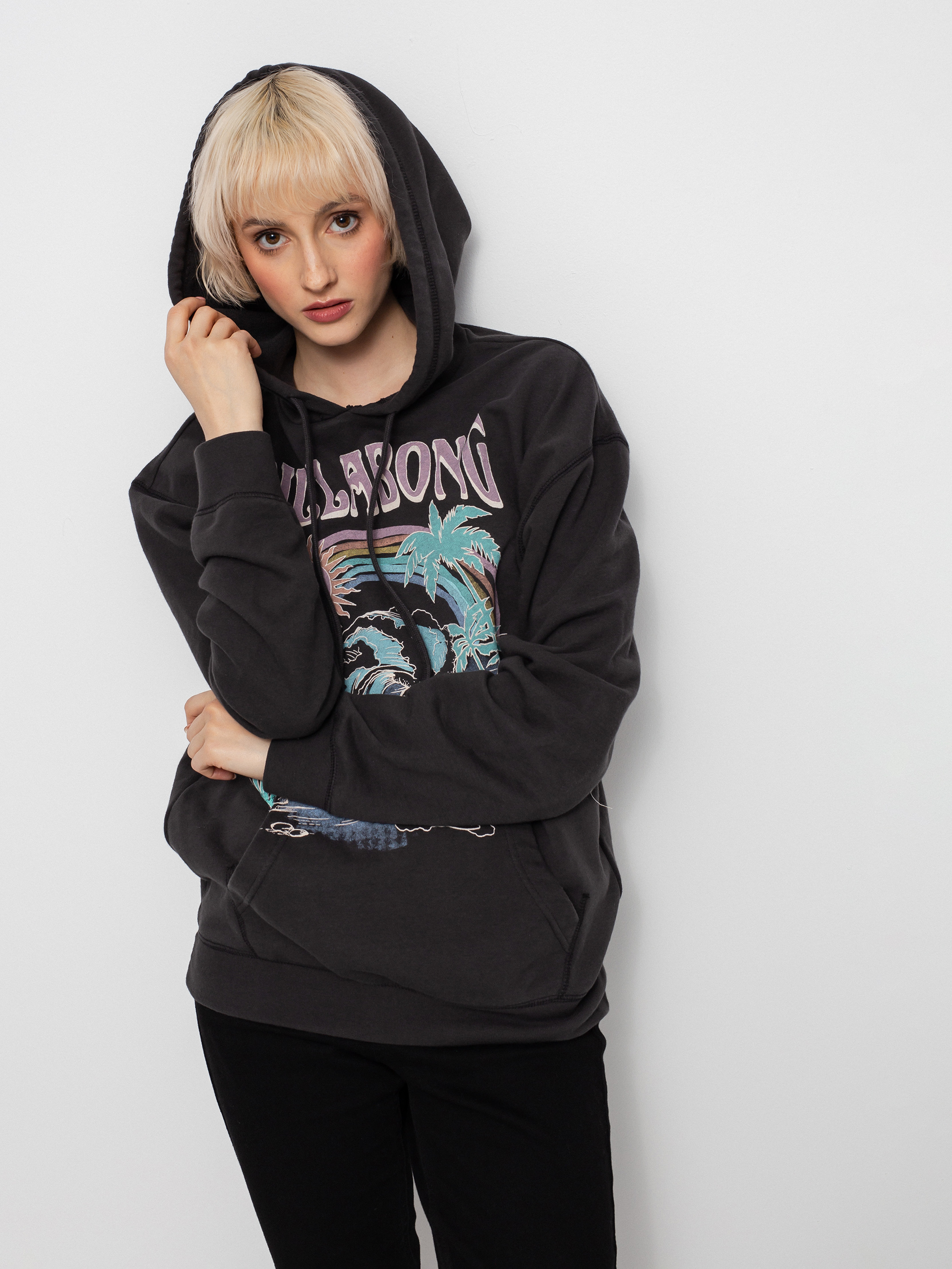 Bluza z kapturem Billabong Best Of Times Wmn (off black)