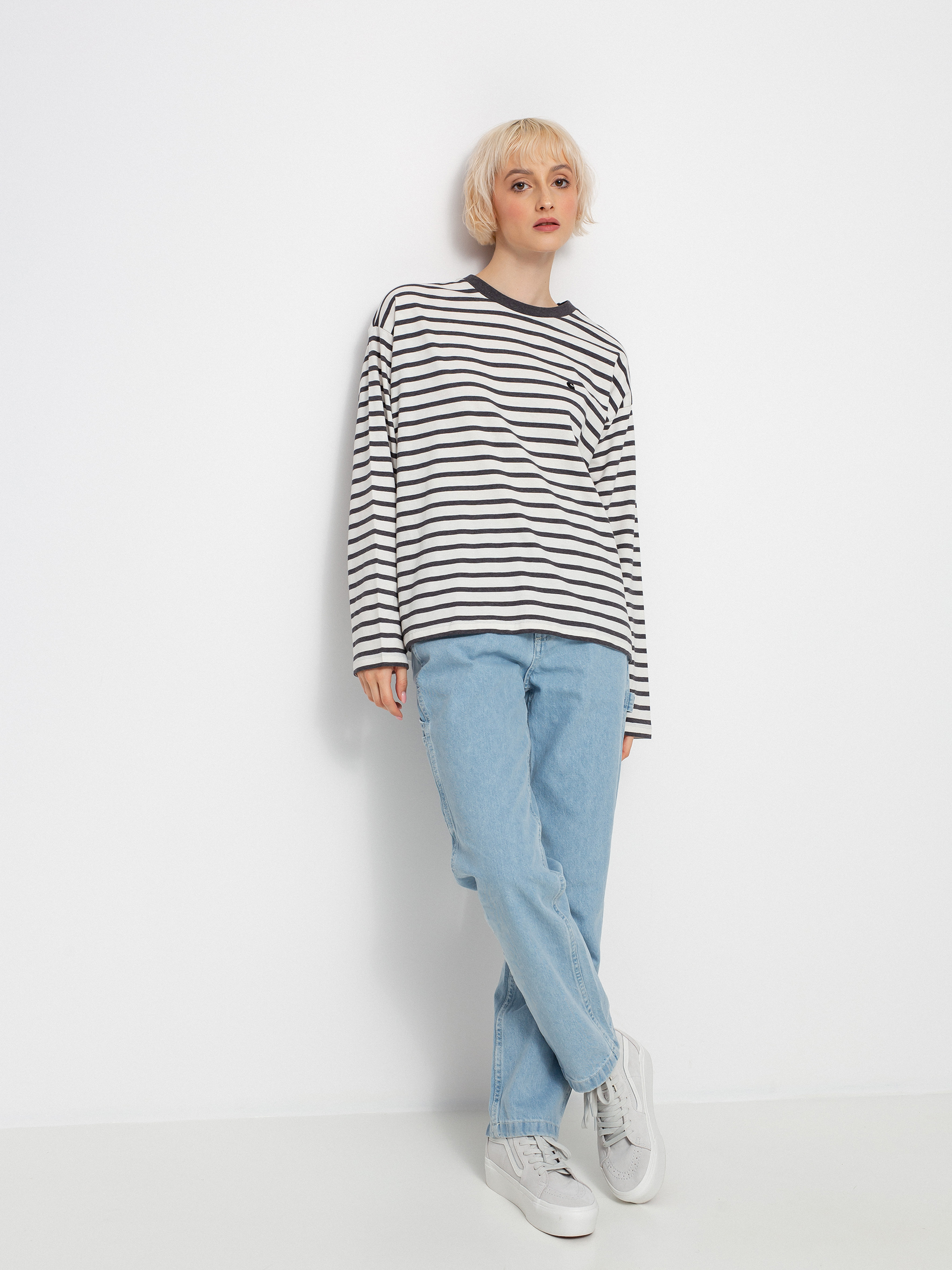 Longsleeve Carhartt WIP Robie Wmn (robie stripe/wax/stormcloud heather)