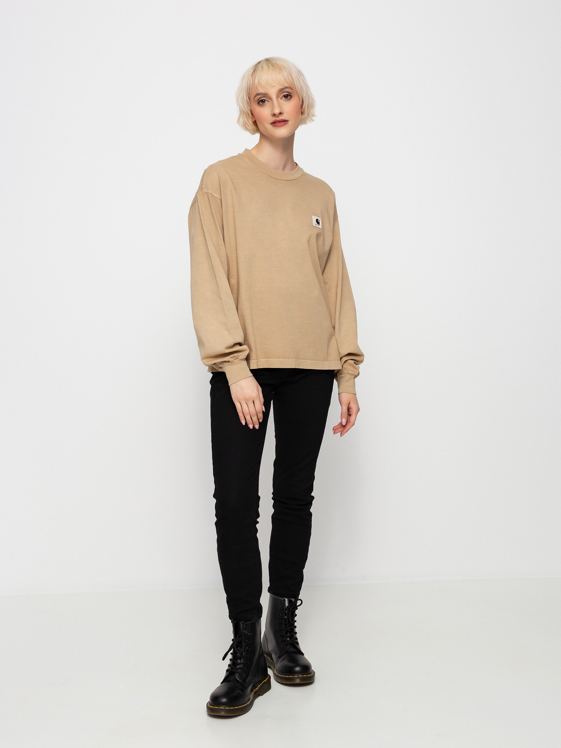 Longsleeve Carhartt WIP Nelson Wmn (dusty h brown)