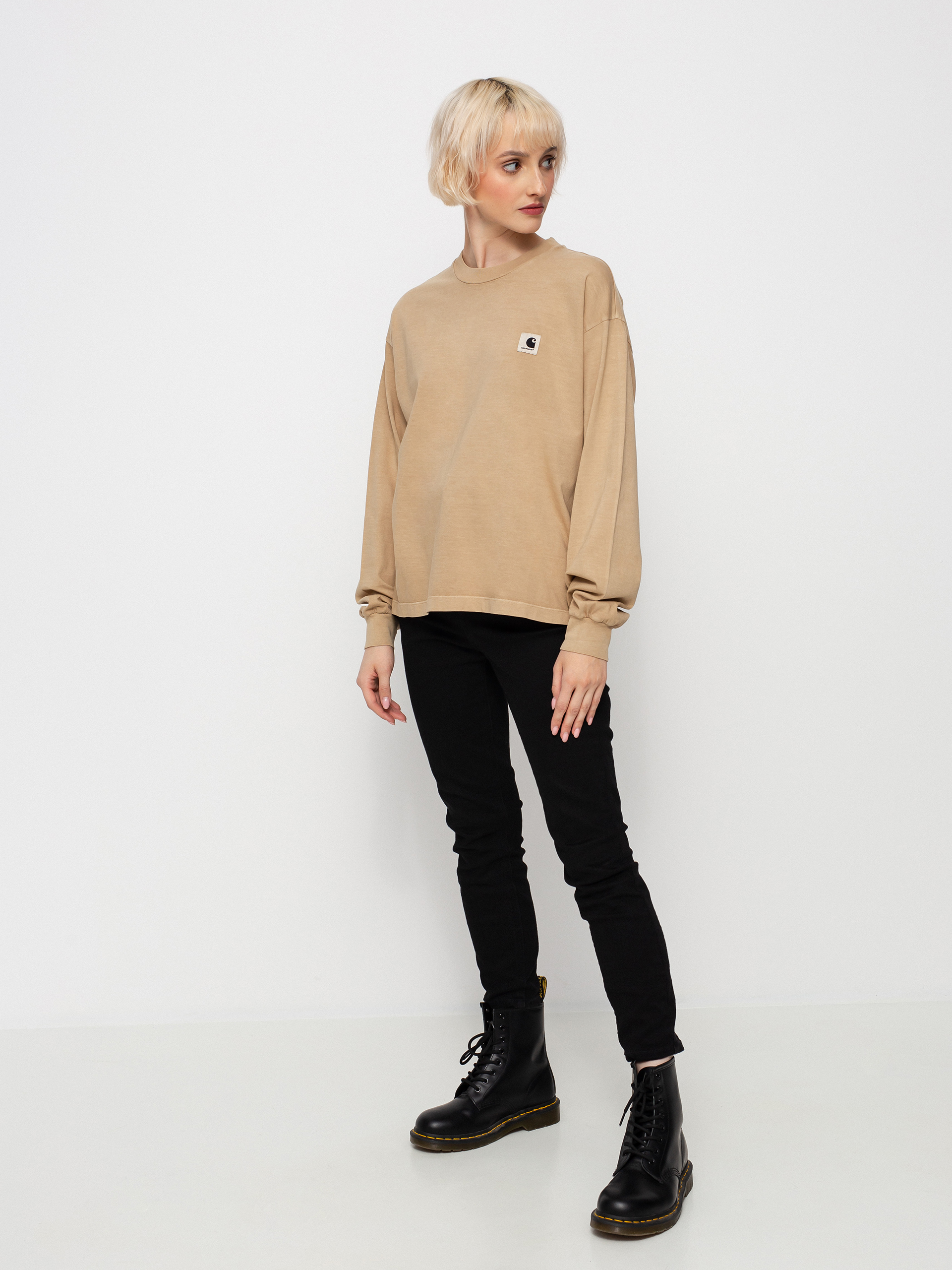 Longsleeve Carhartt WIP Nelson Wmn (dusty h brown)