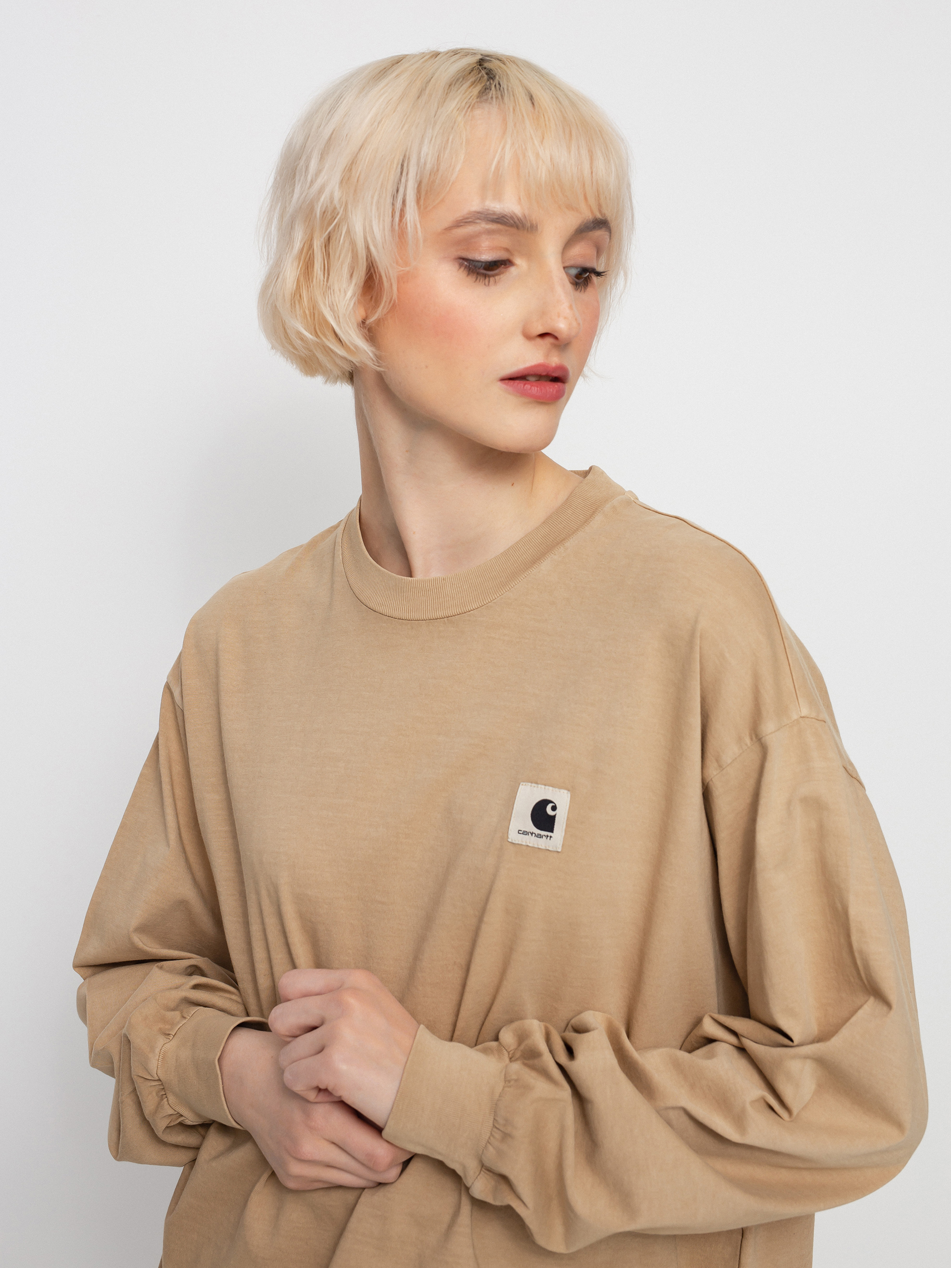 Longsleeve Carhartt WIP Nelson Wmn (dusty h brown)