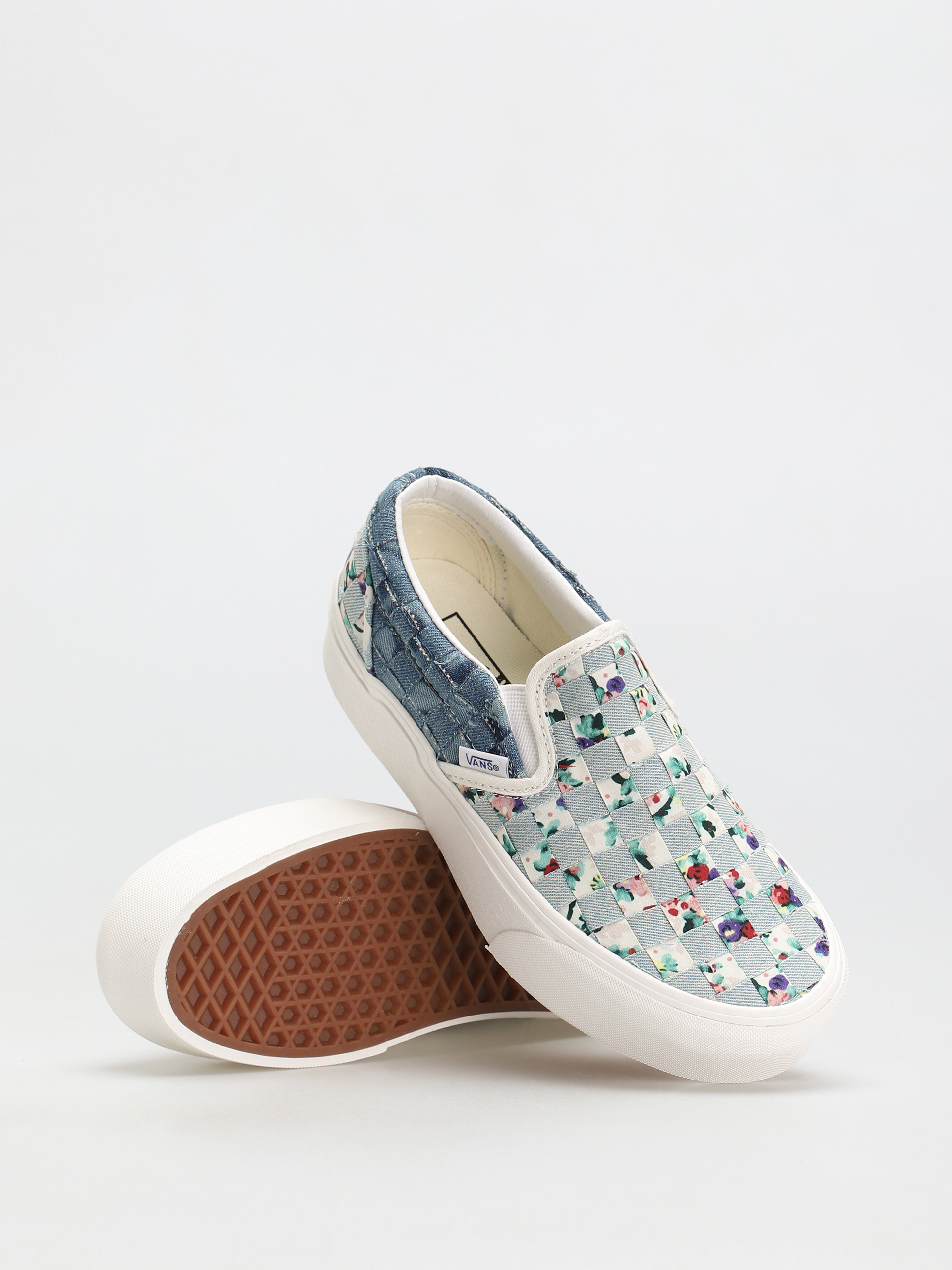 Buty Vans Classic Slip On Stackform (woven/denim/floral)