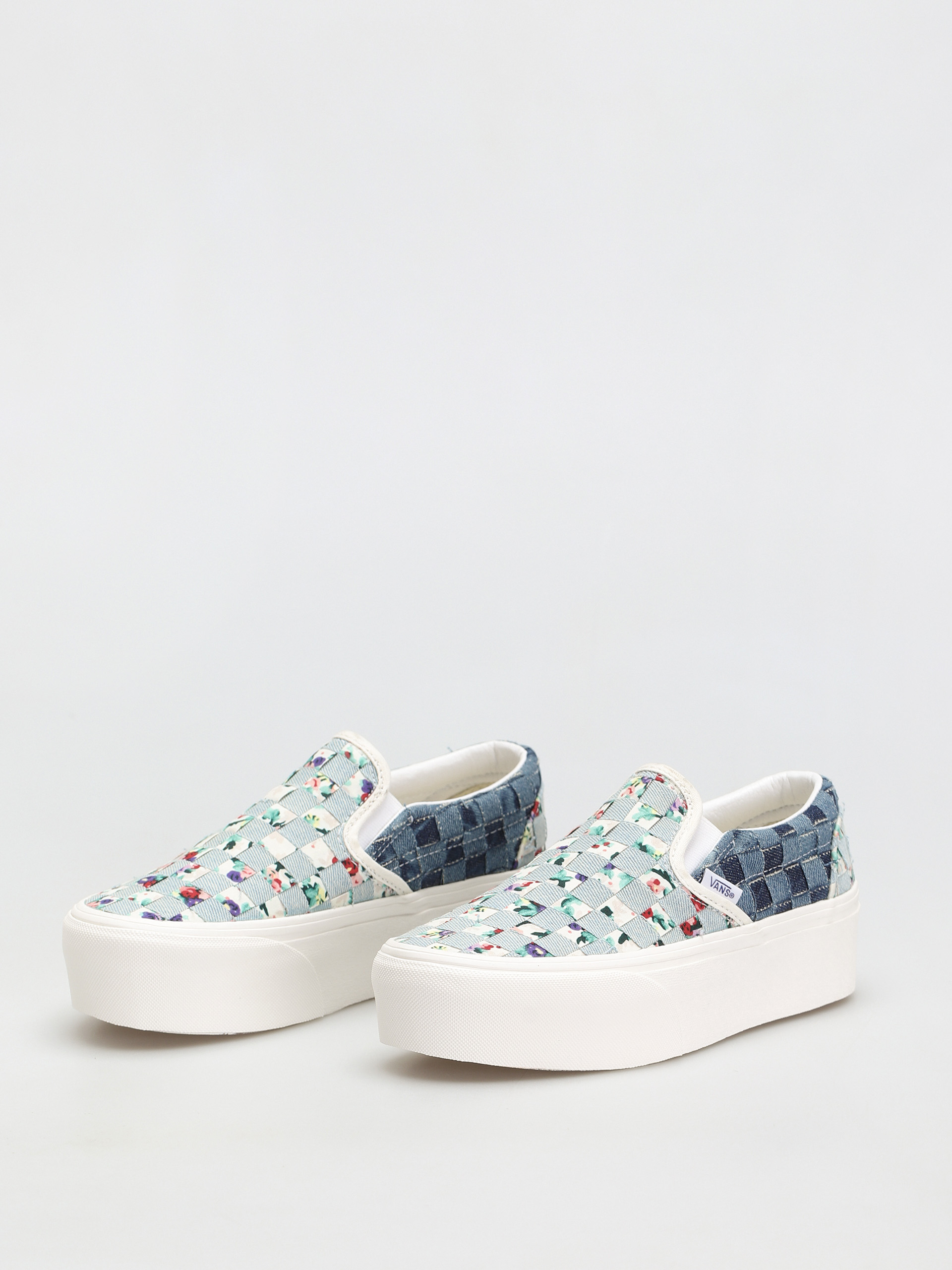 Buty Vans Classic Slip On Stackform (woven/denim/floral)