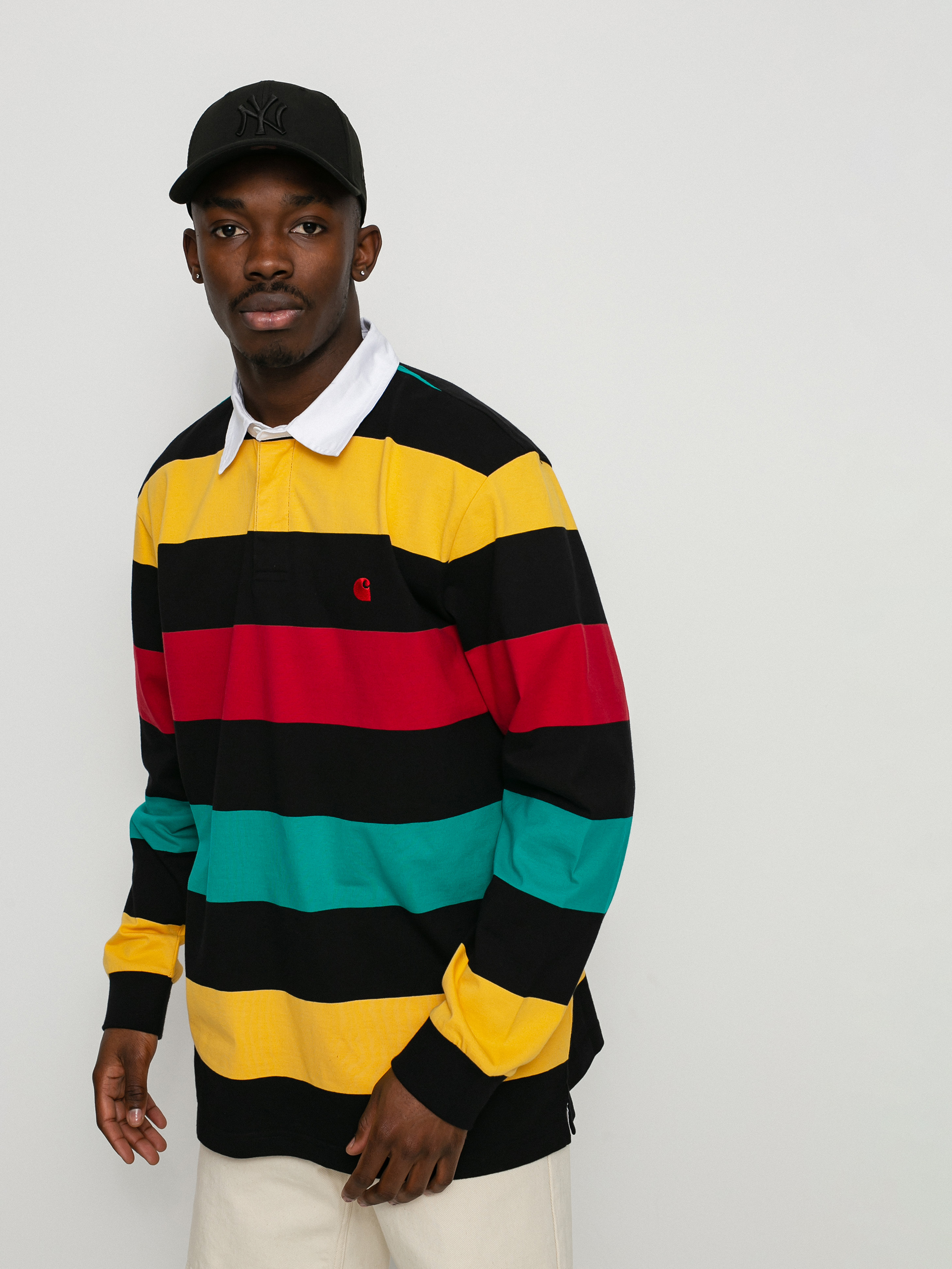 Longsleeve Carhartt WIP Henwick Rugby (henwick stripe/black)