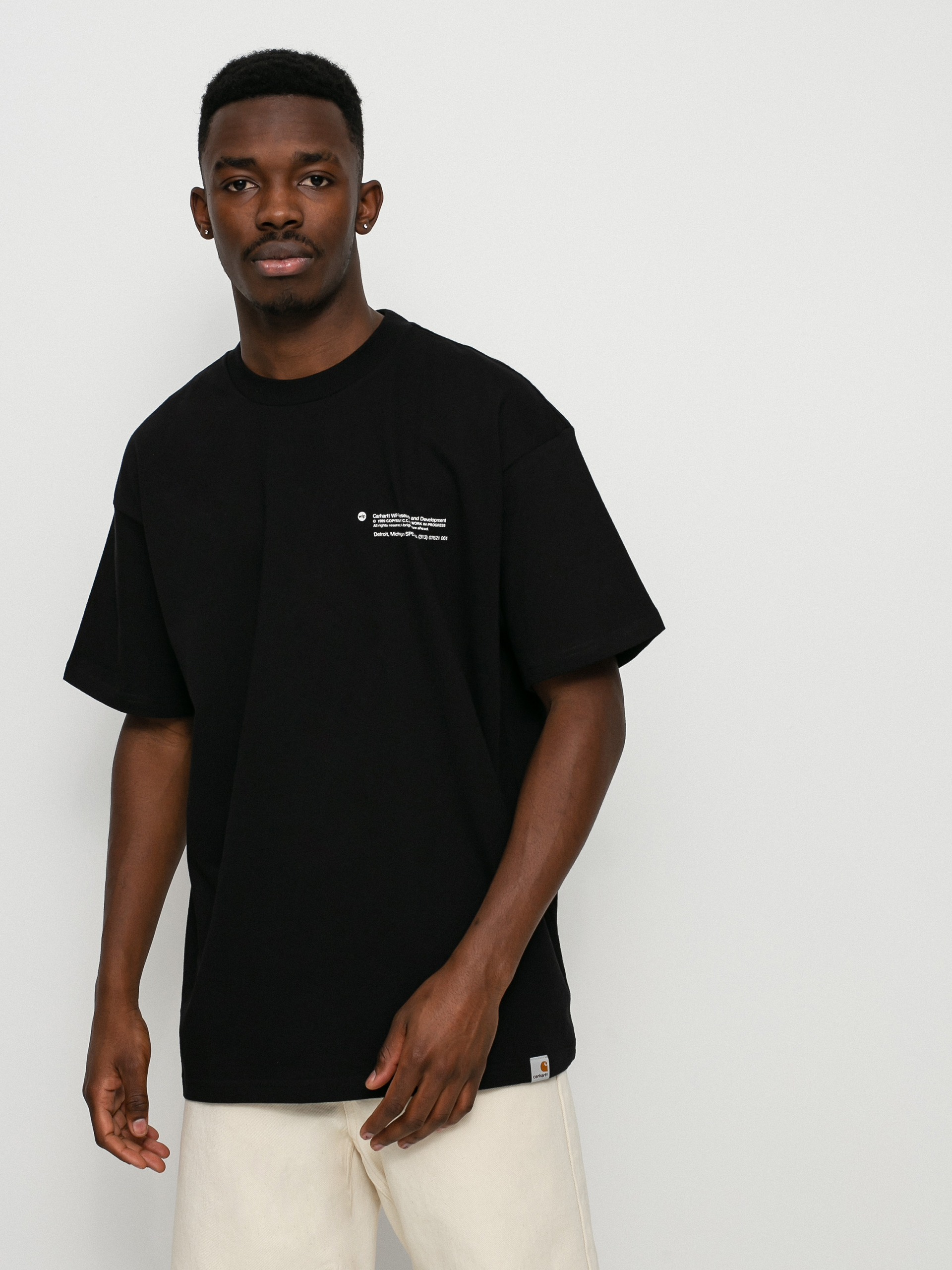 T-shirt Carhartt WIP Structures (black/white)