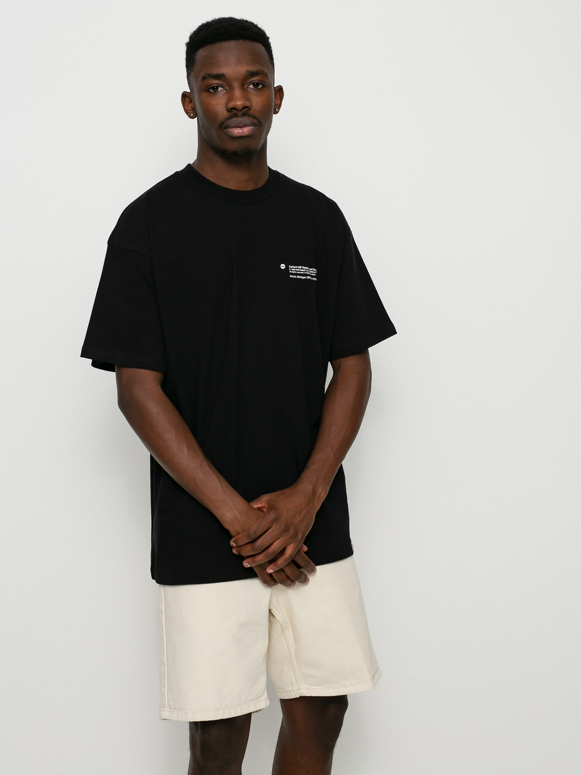 T-shirt Carhartt WIP Structures (black/white)