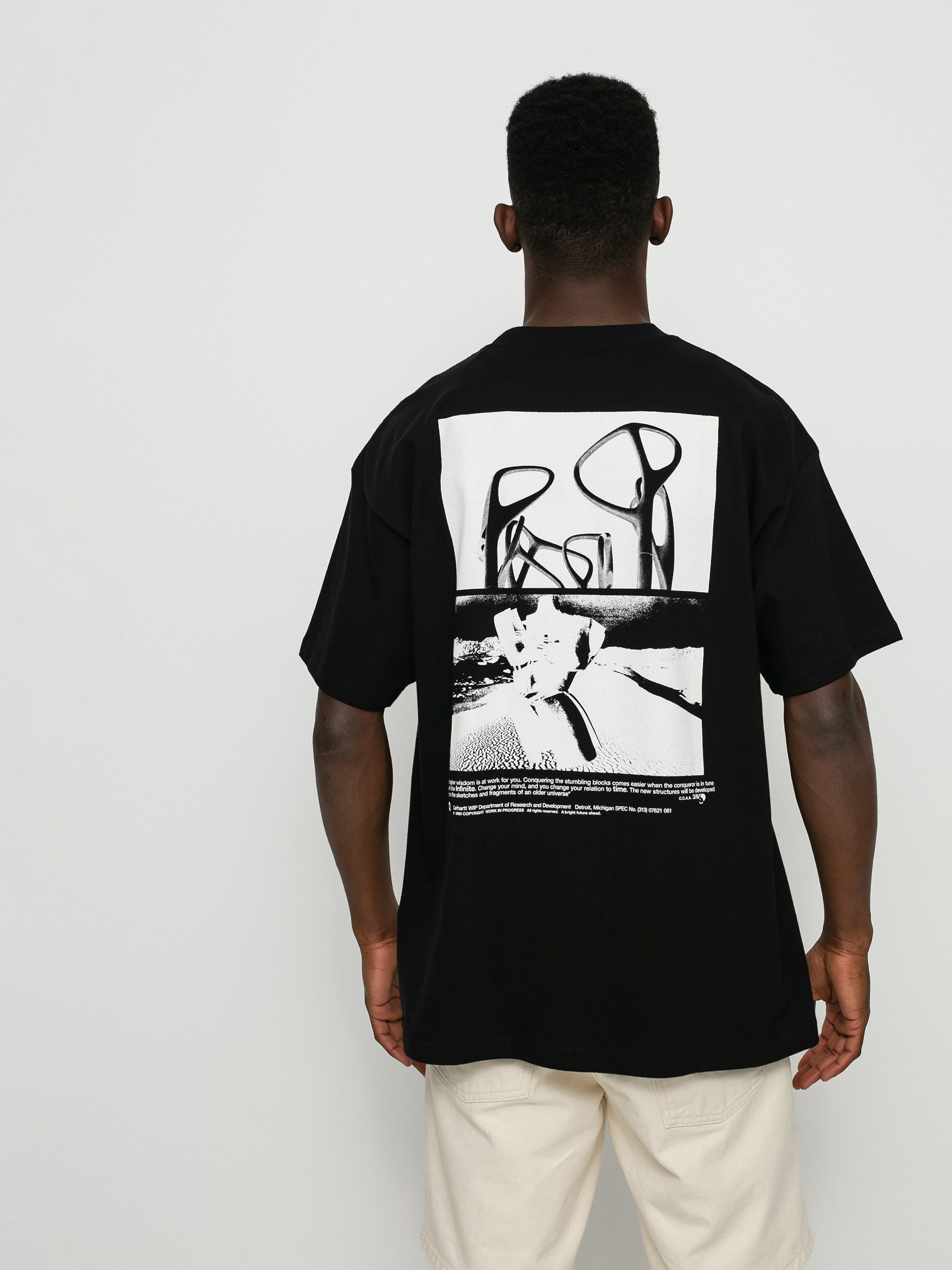 T-shirt Carhartt WIP Structures (black/white)