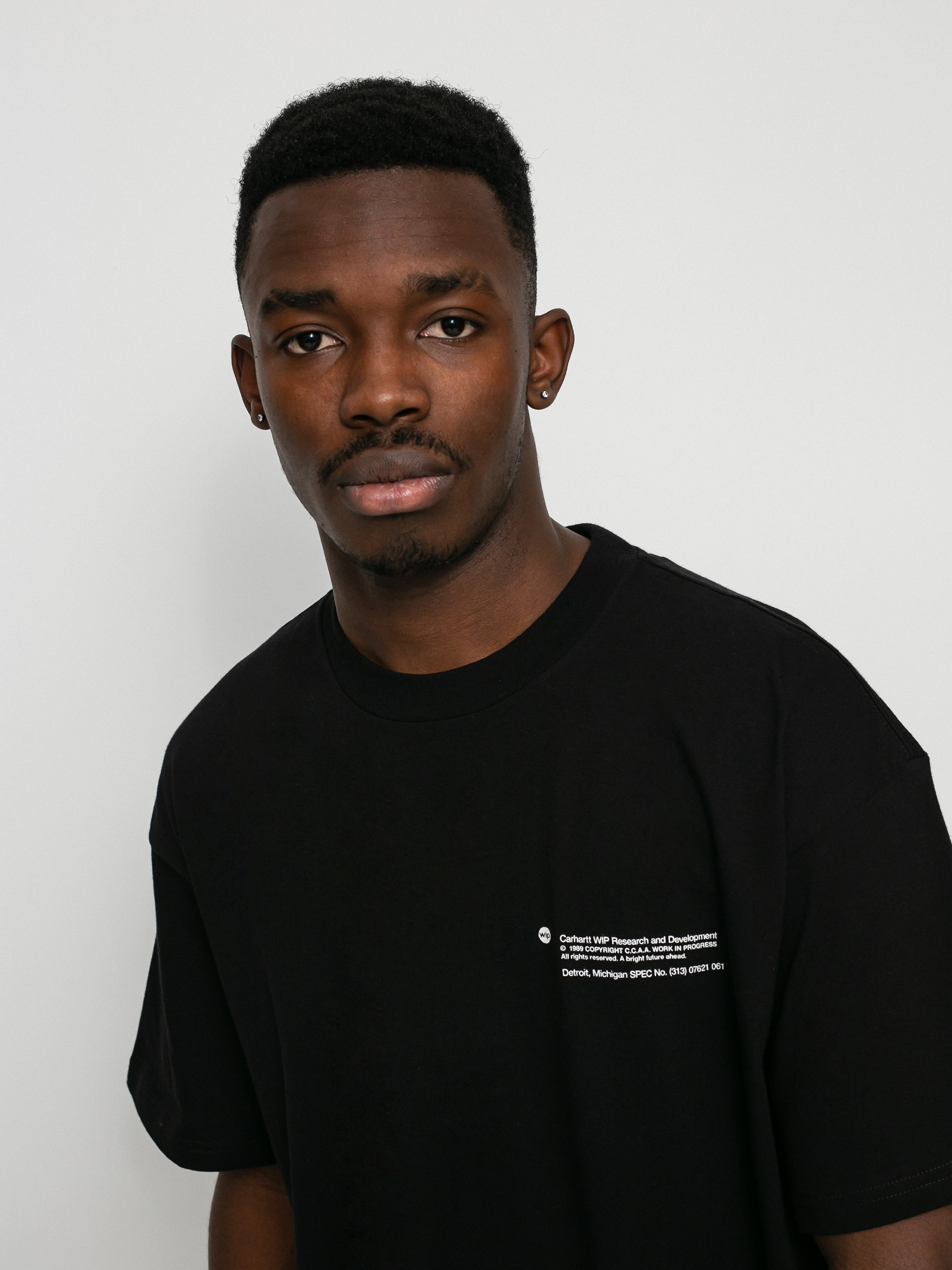 T-shirt Carhartt WIP Structures (black/white)