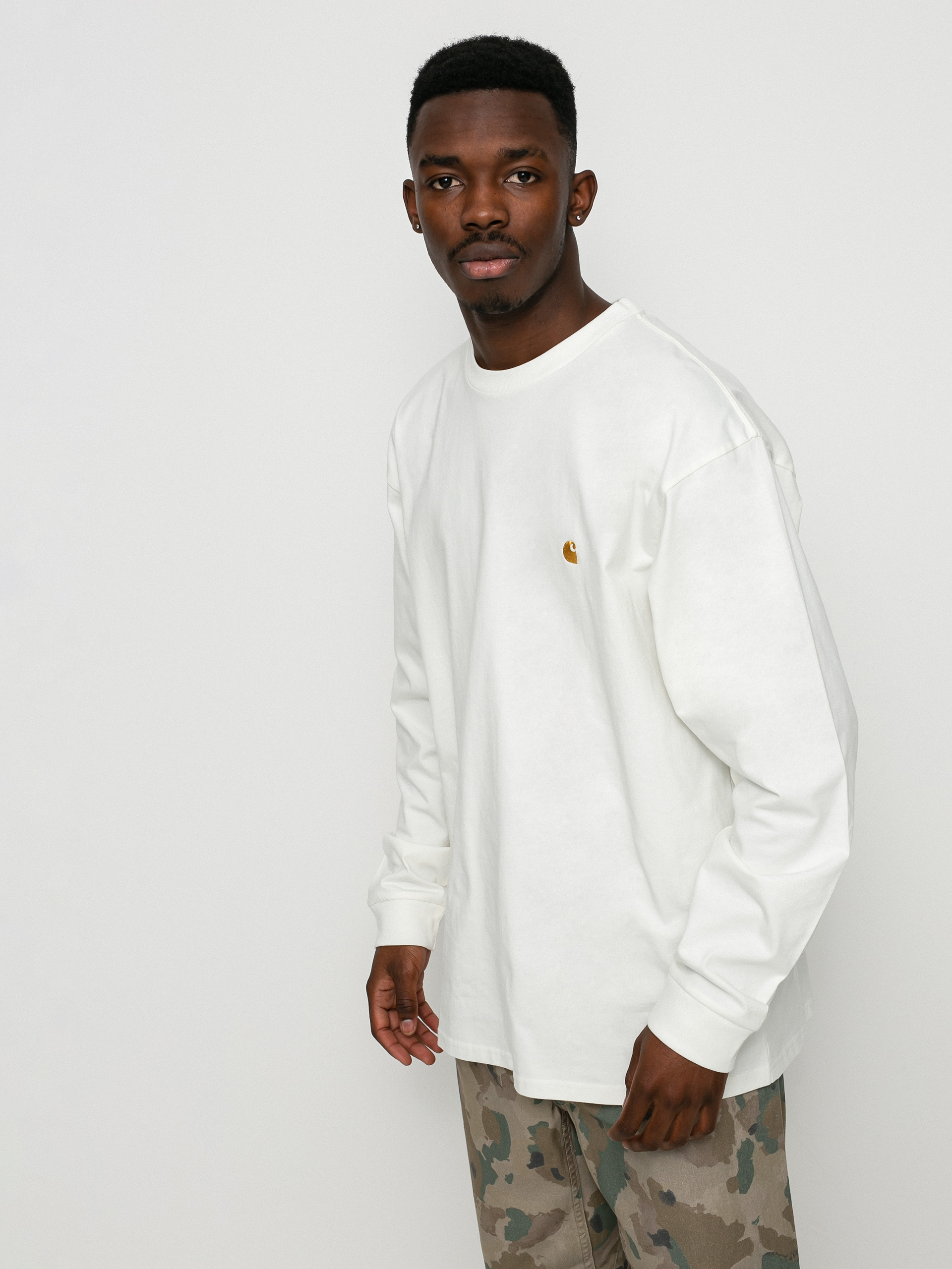 Longsleeve Carhartt WIP Chase (wax/gold)