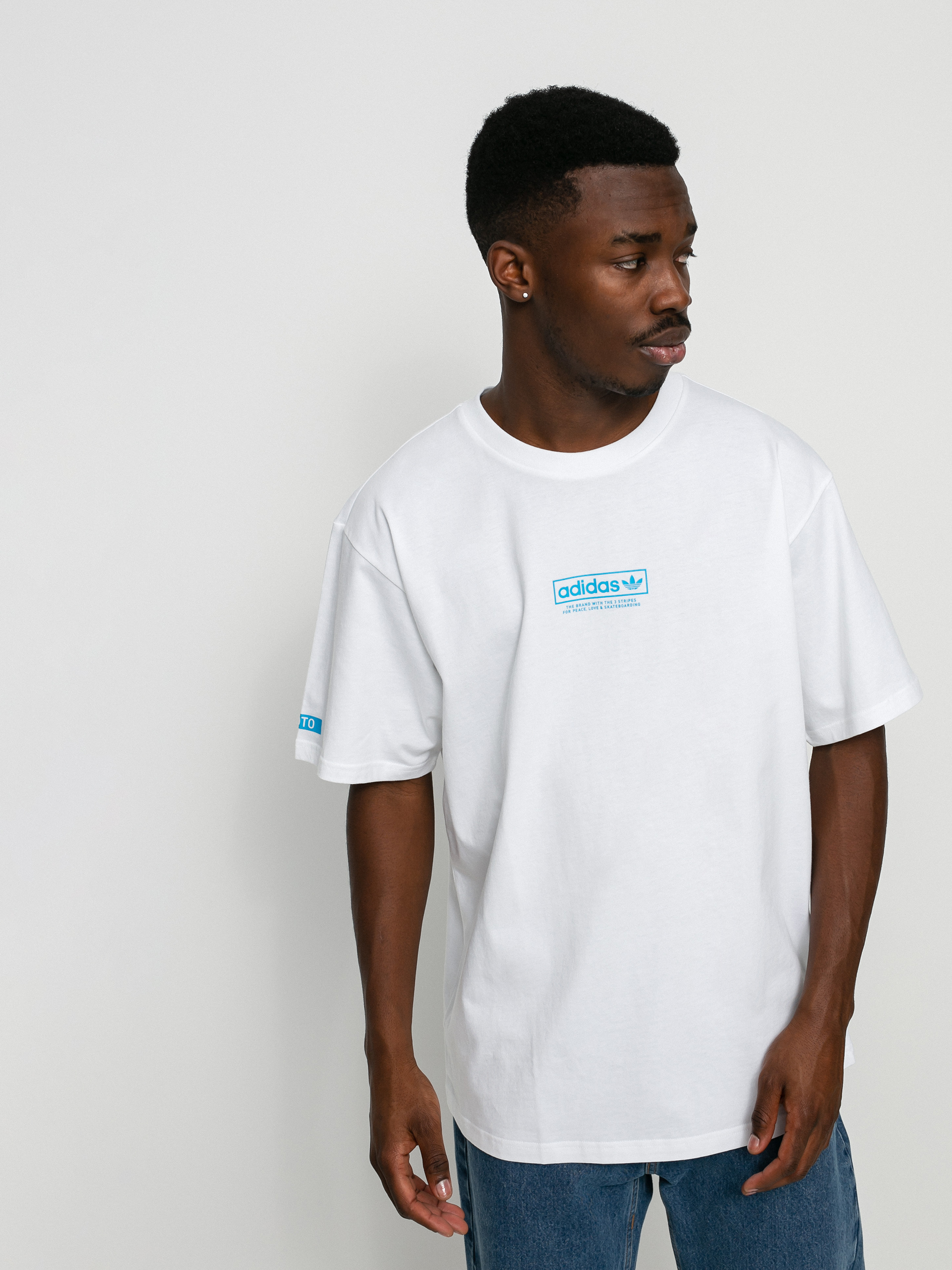 T-shirt adidas Message (white/multco)