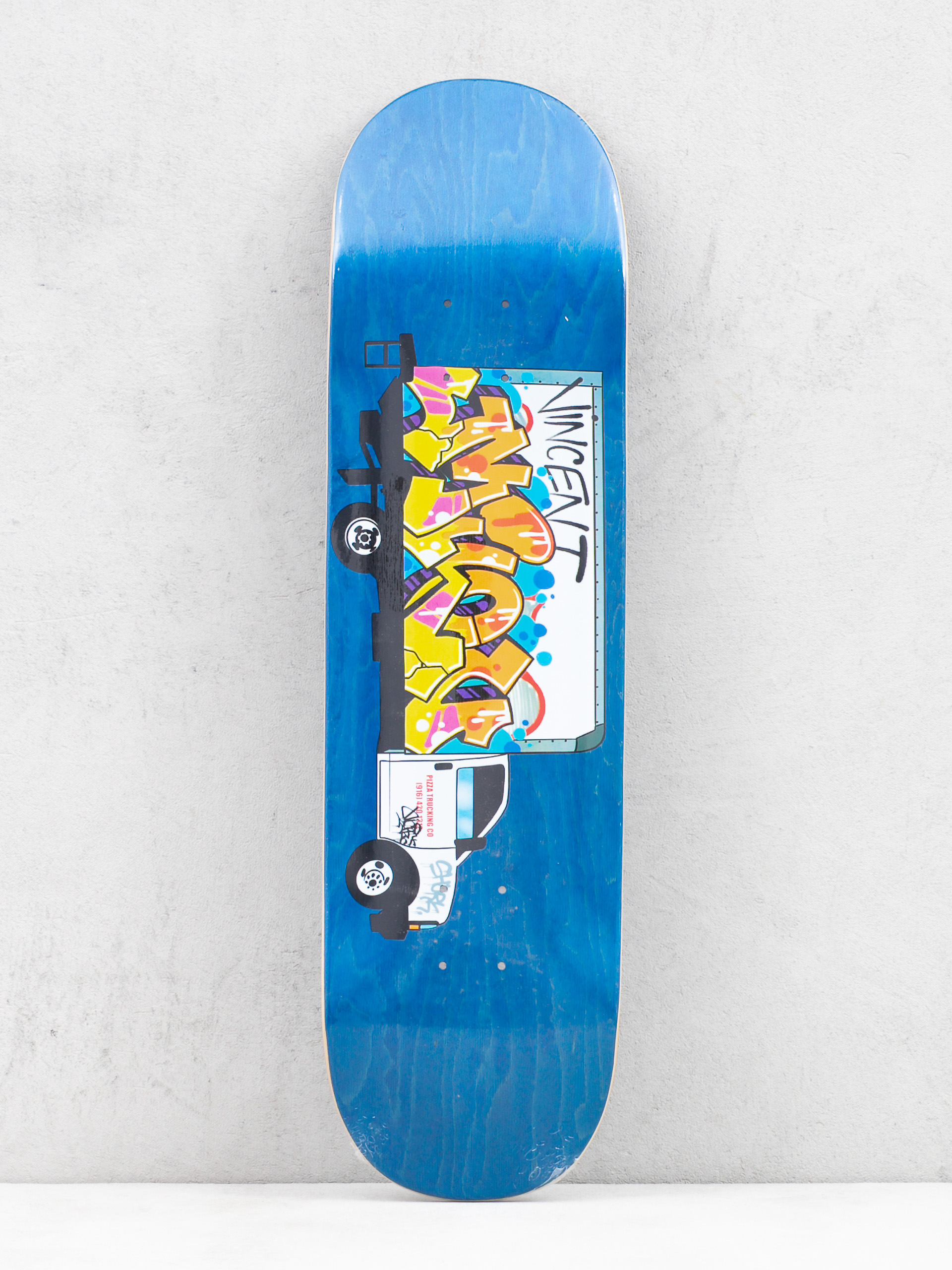 Deck Pizza Skateboards Milou Graffiti (blue)