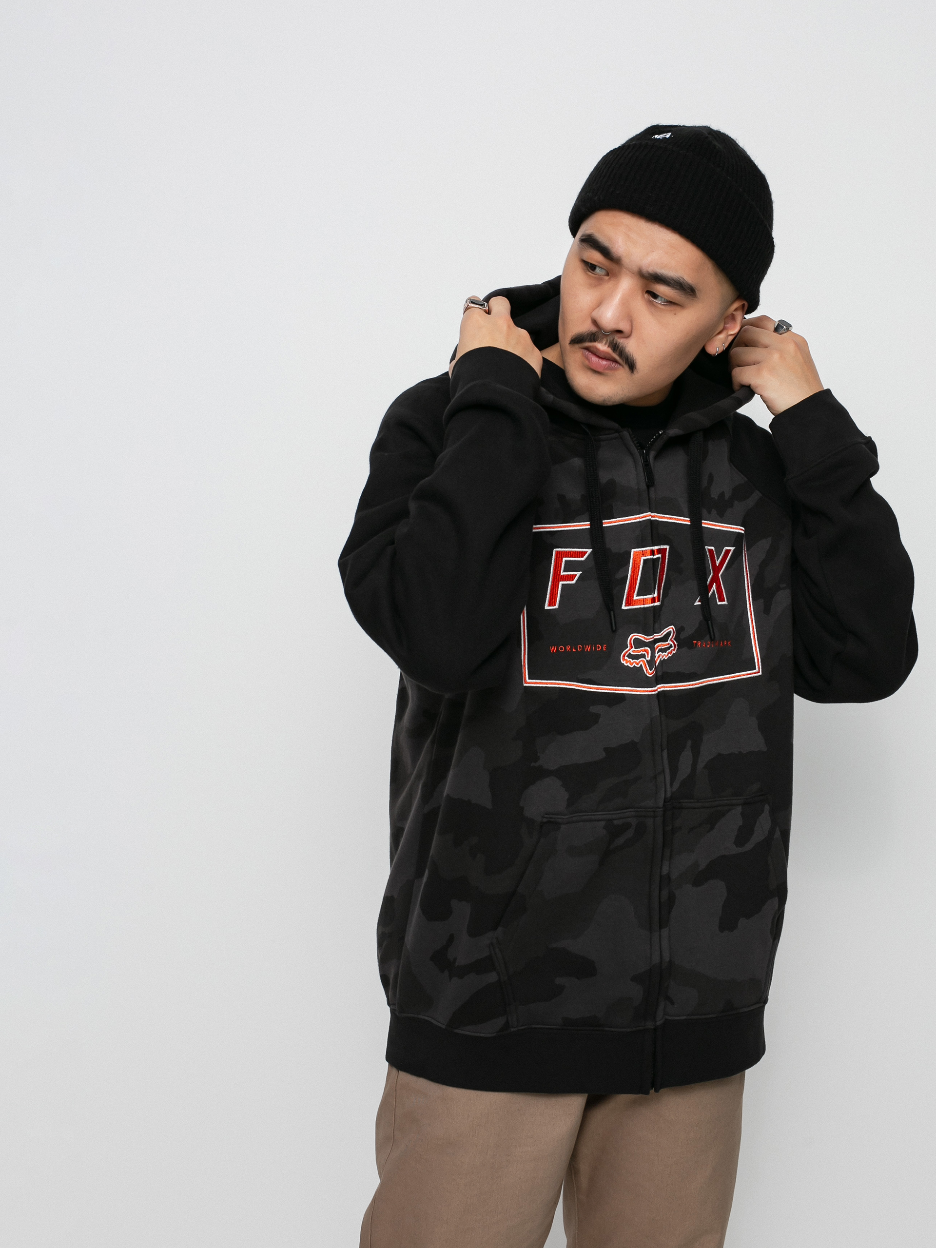 Bluza z kapturem Fox Badger ZHD (blk cam)