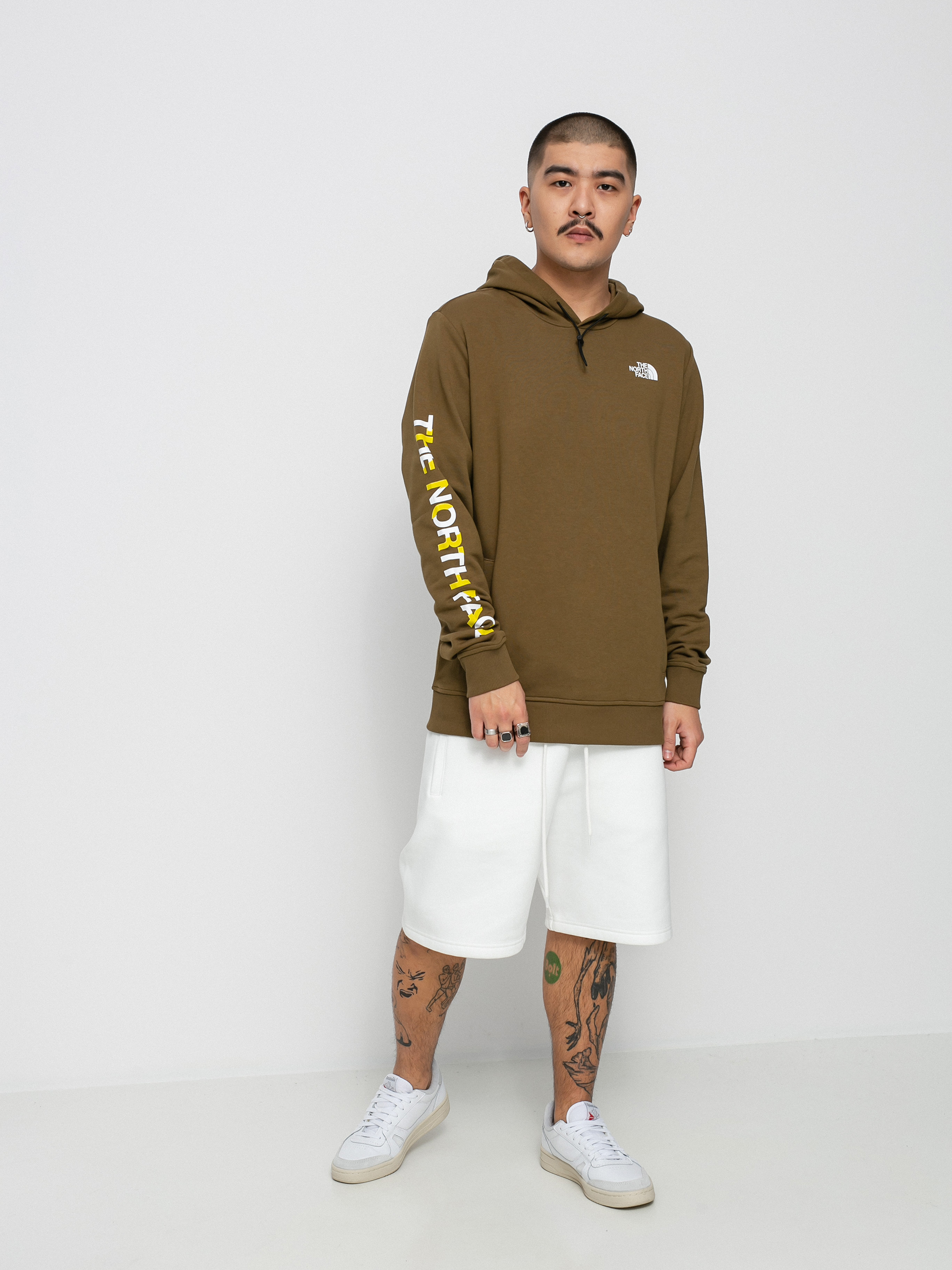 Bluza z kapturem The North Face Graphic HD (military olive)