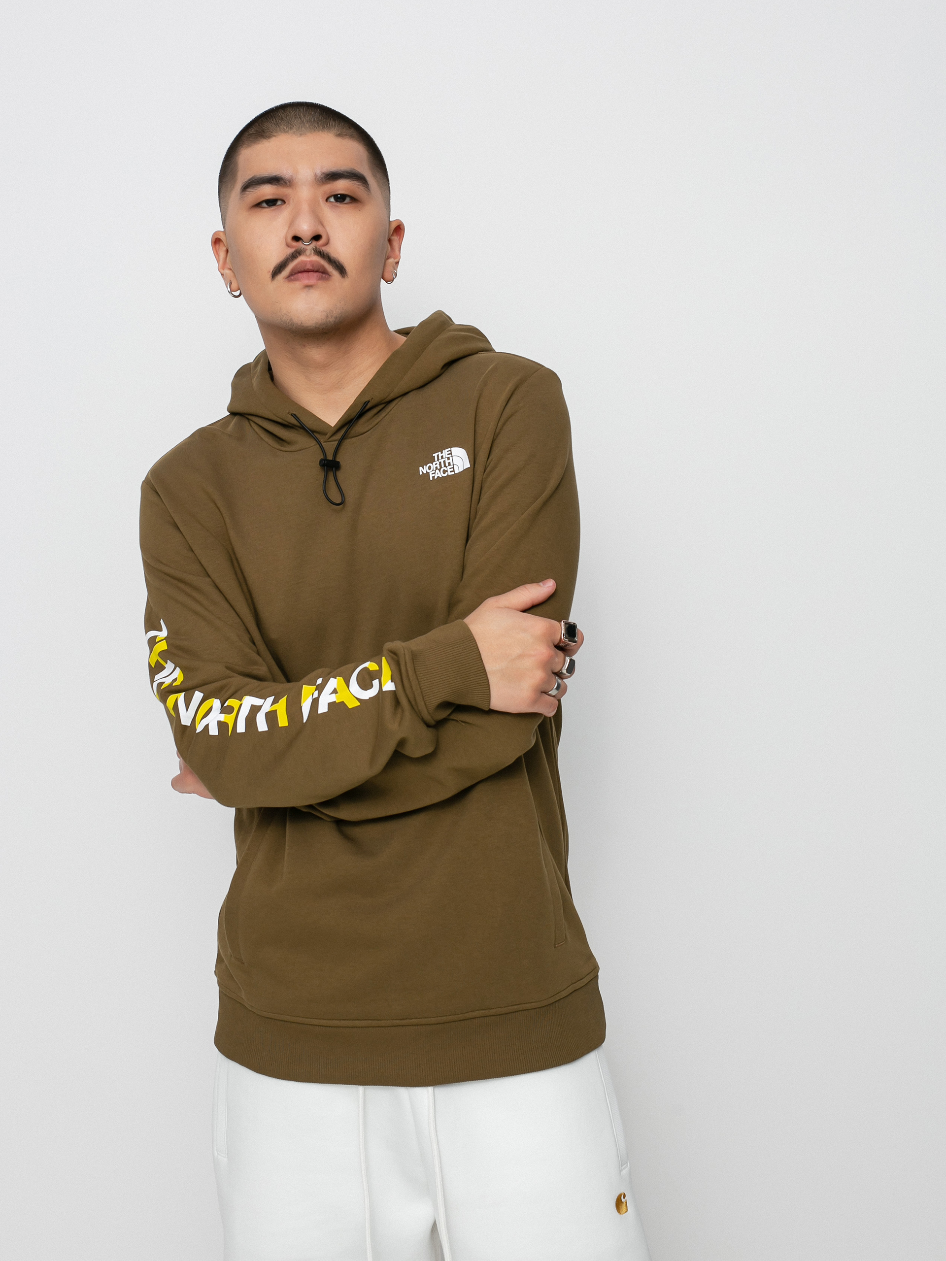 Bluza z kapturem The North Face Graphic HD (military olive)